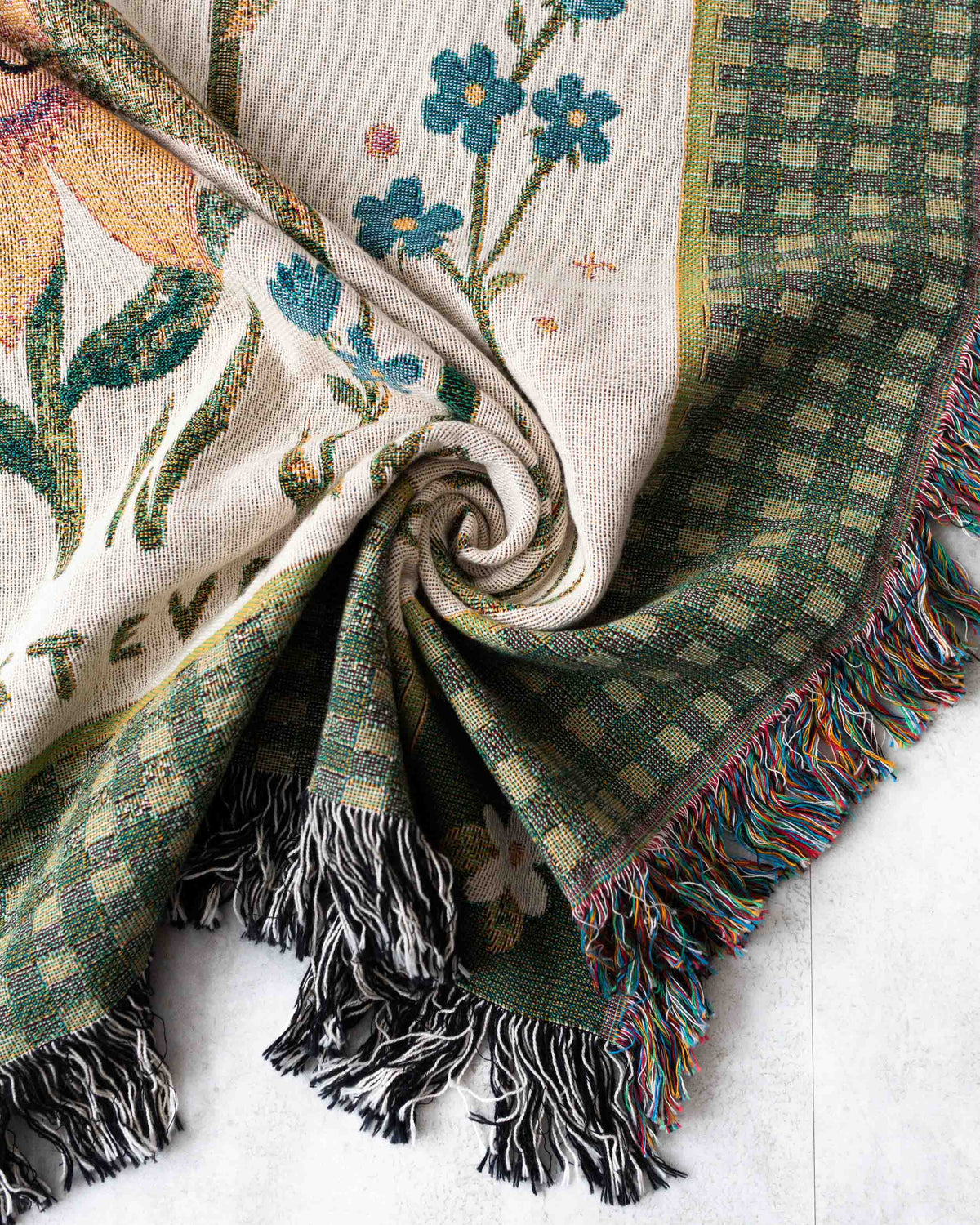 Grateful Garden Personalized Blanket