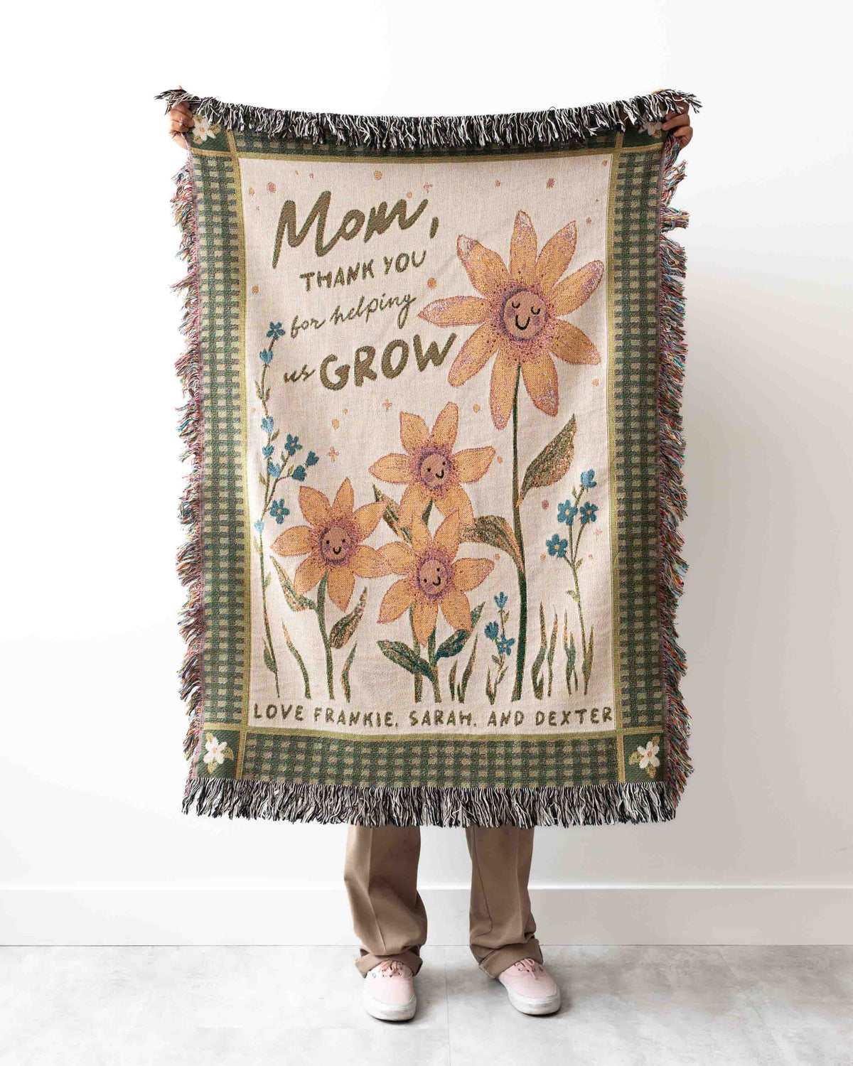Grateful Garden Personalized Blanket
