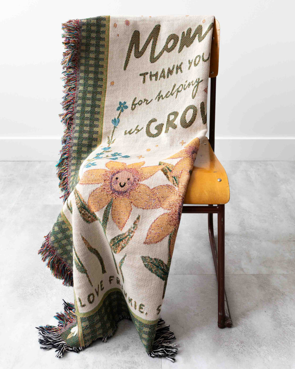 Grateful Garden Personalized Blanket
