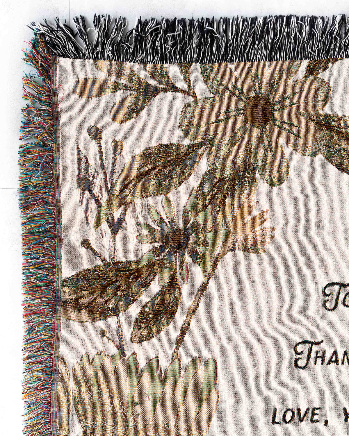 Letter Blanket: Floral