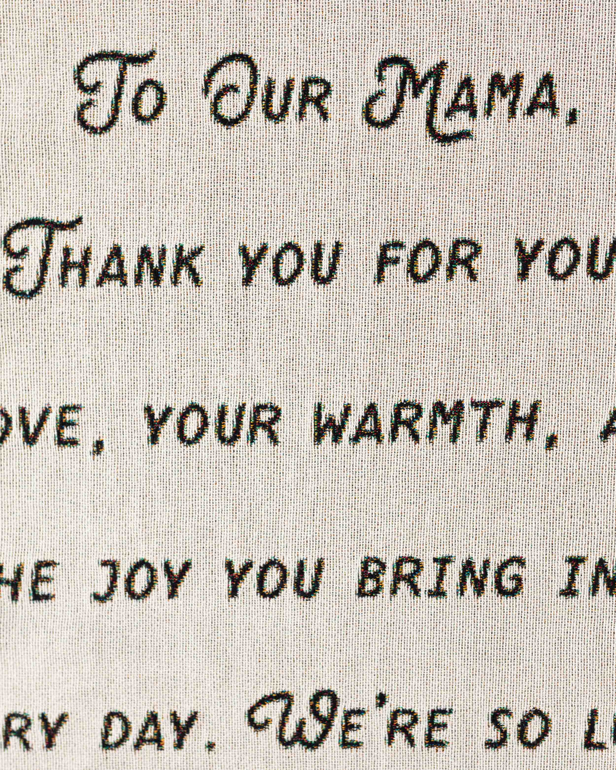 Letter Blanket: Floral