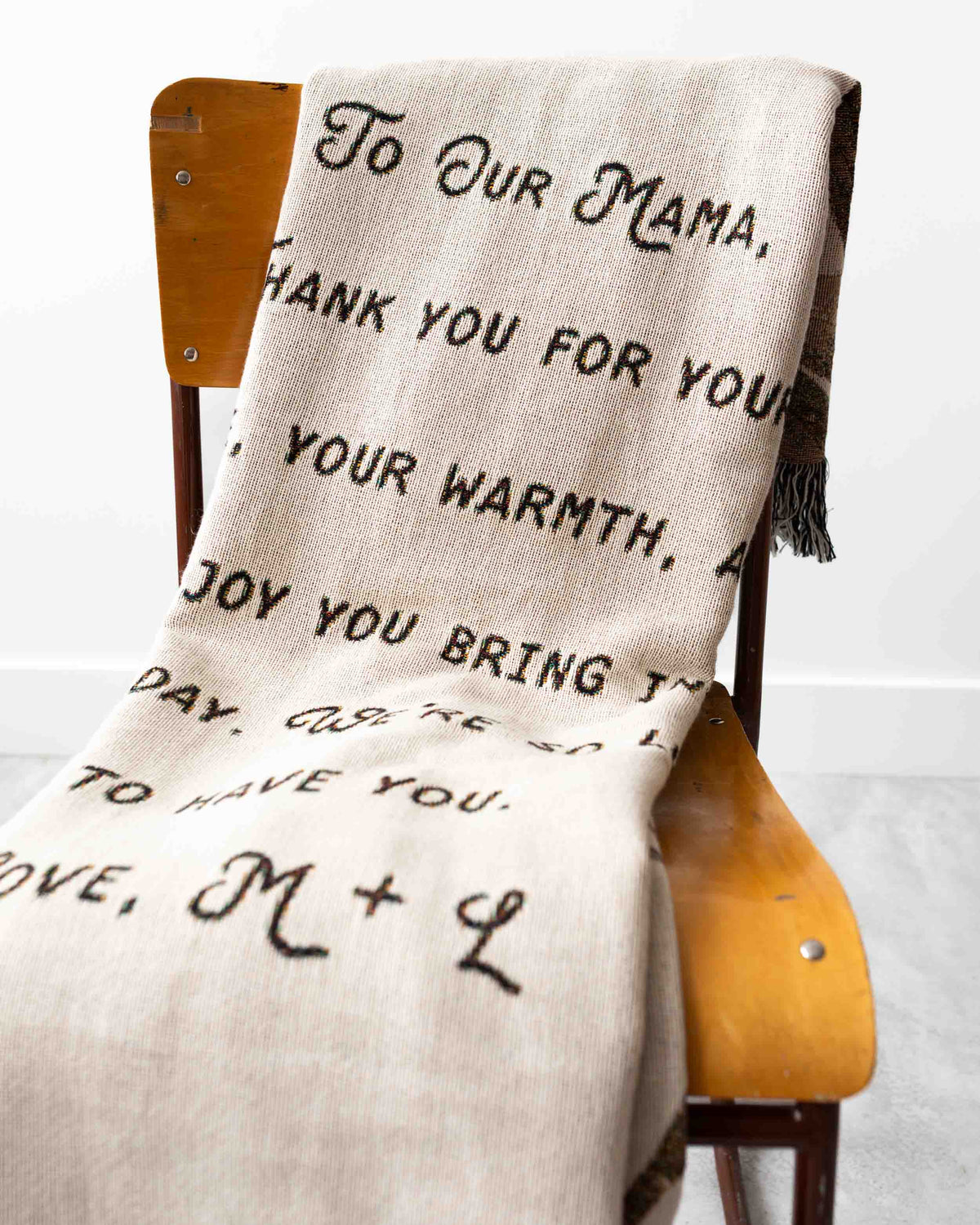 Letter Blanket: Floral