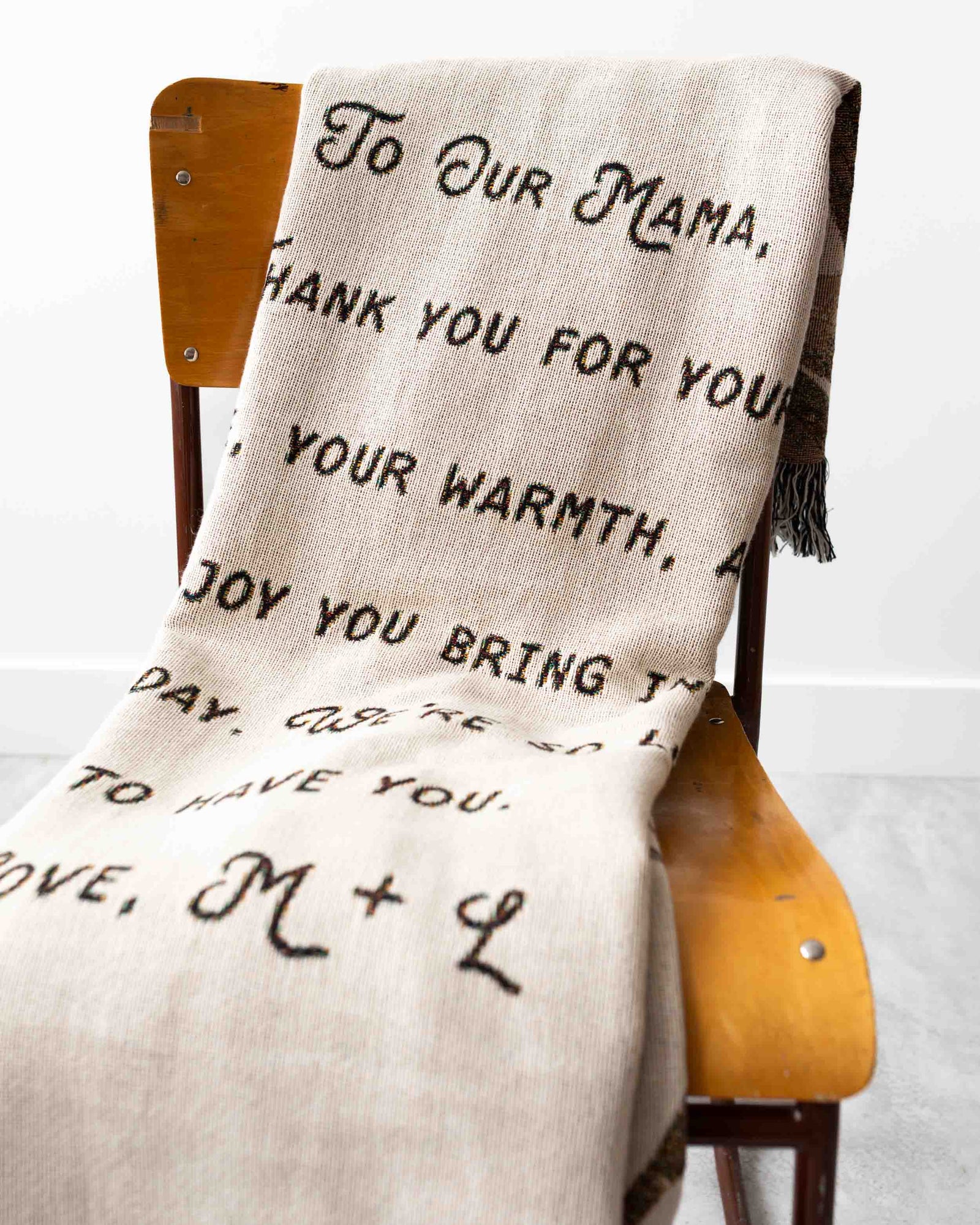 Floral Letter Blanket