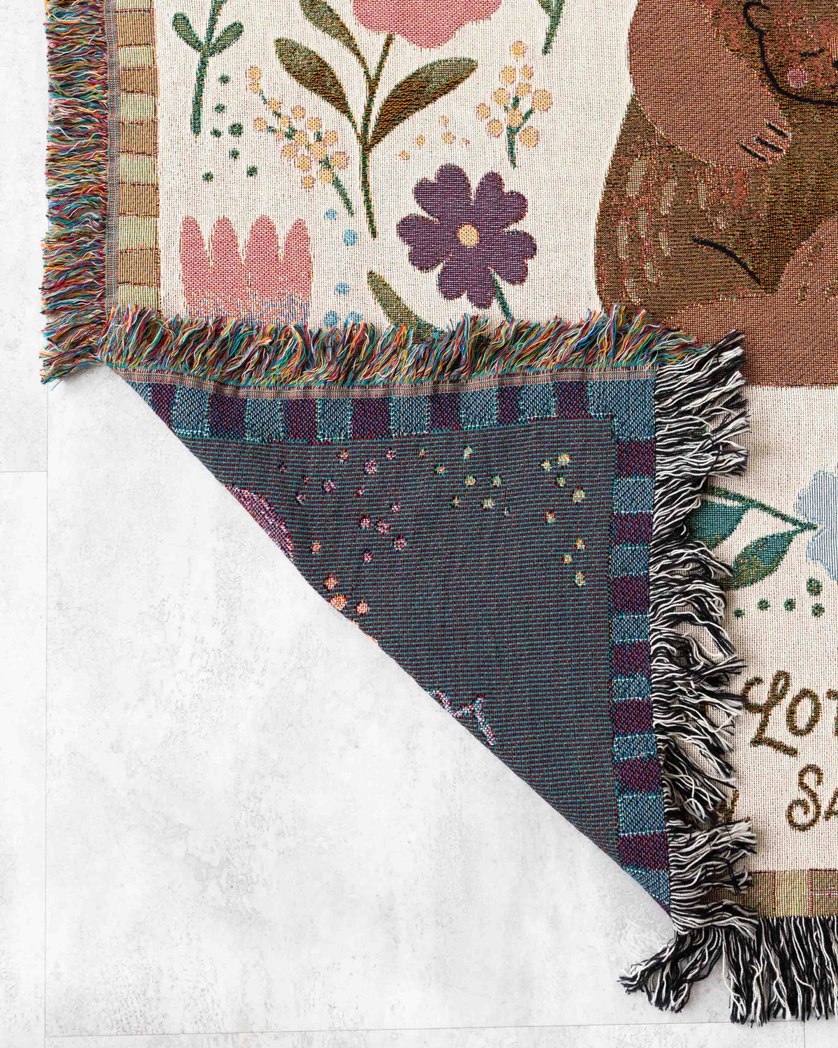 Mama Bear Blanket (White)