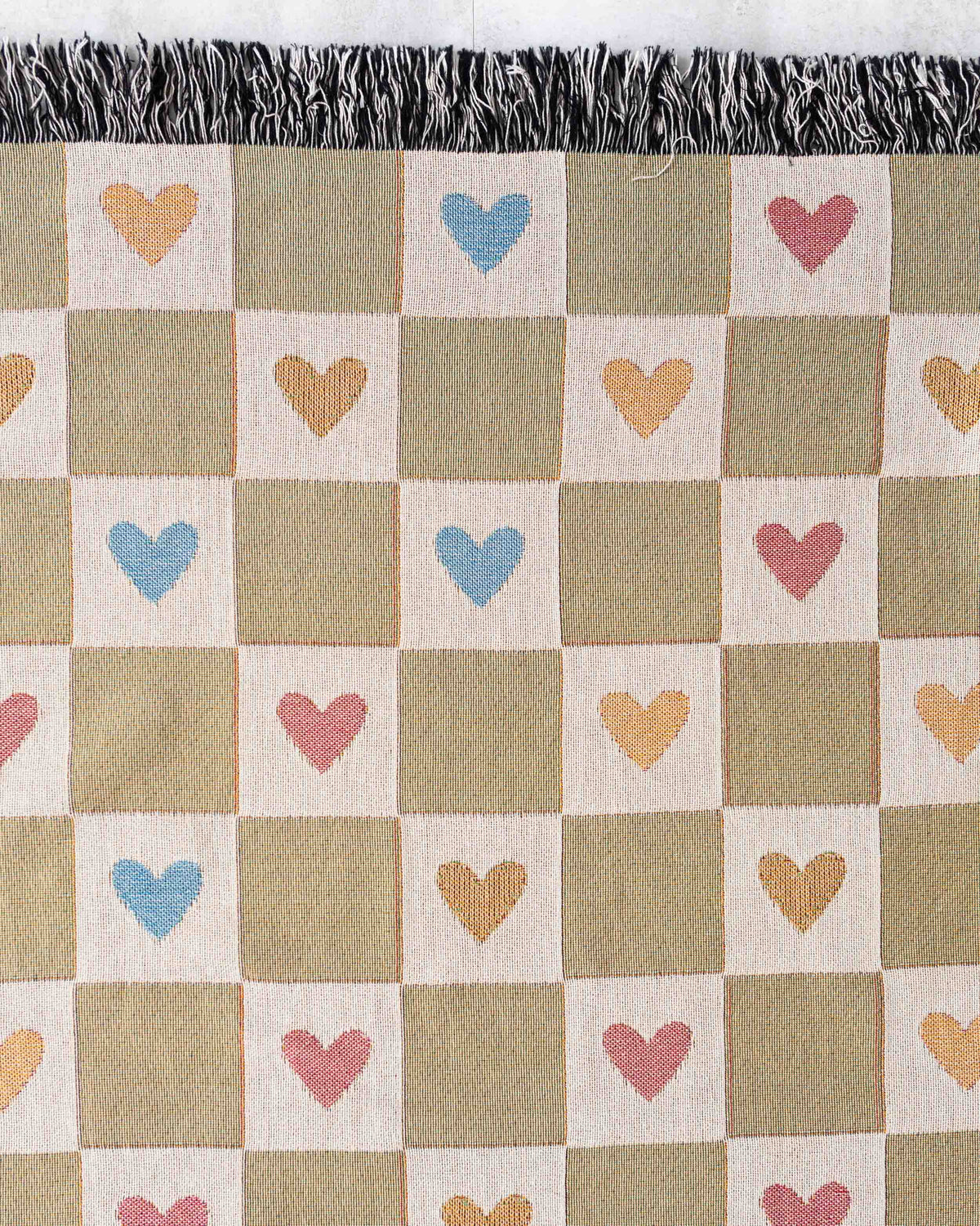 Initial &amp; Hearts Blanket
