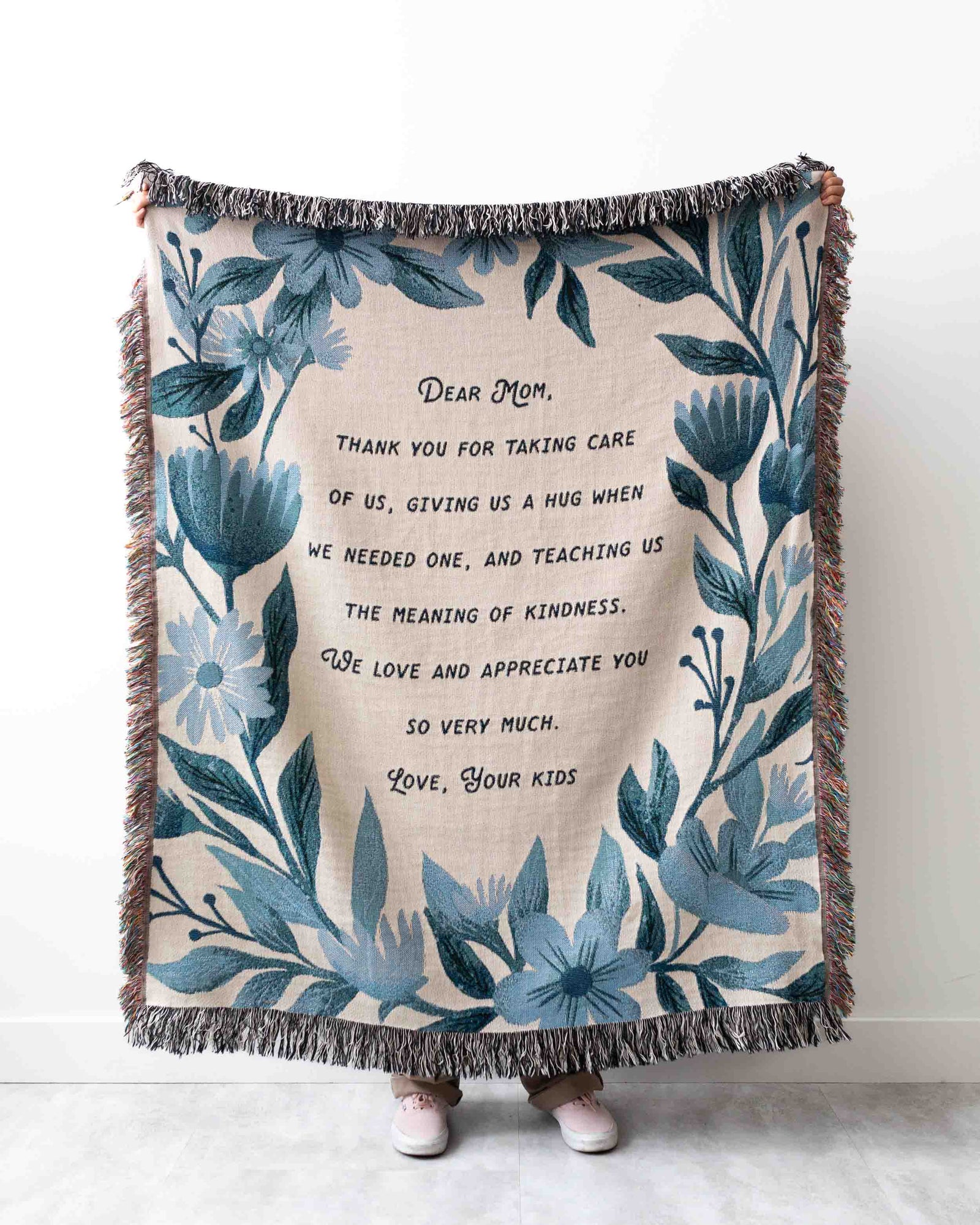 Floral Letter Blanket