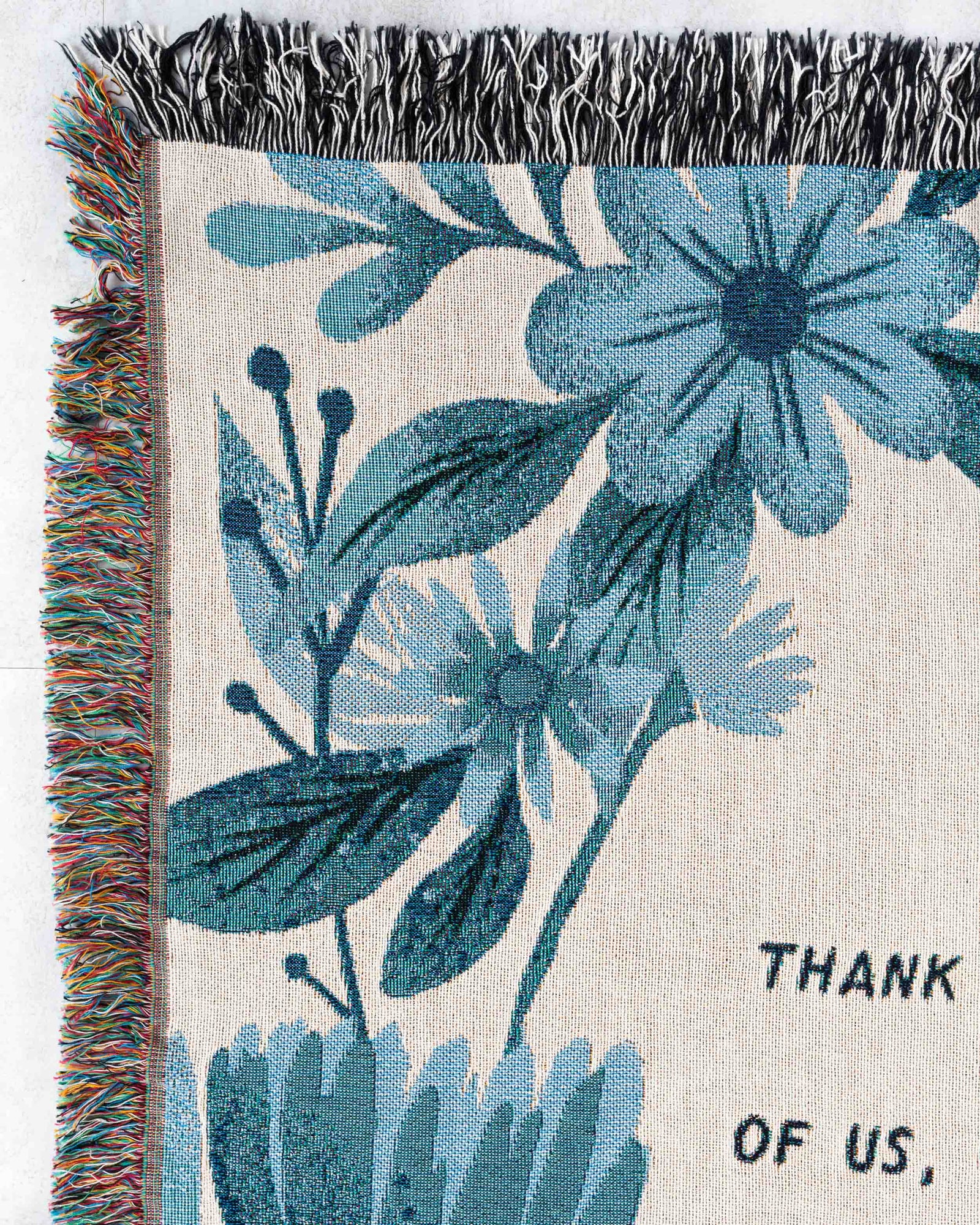 Floral Letter Blanket