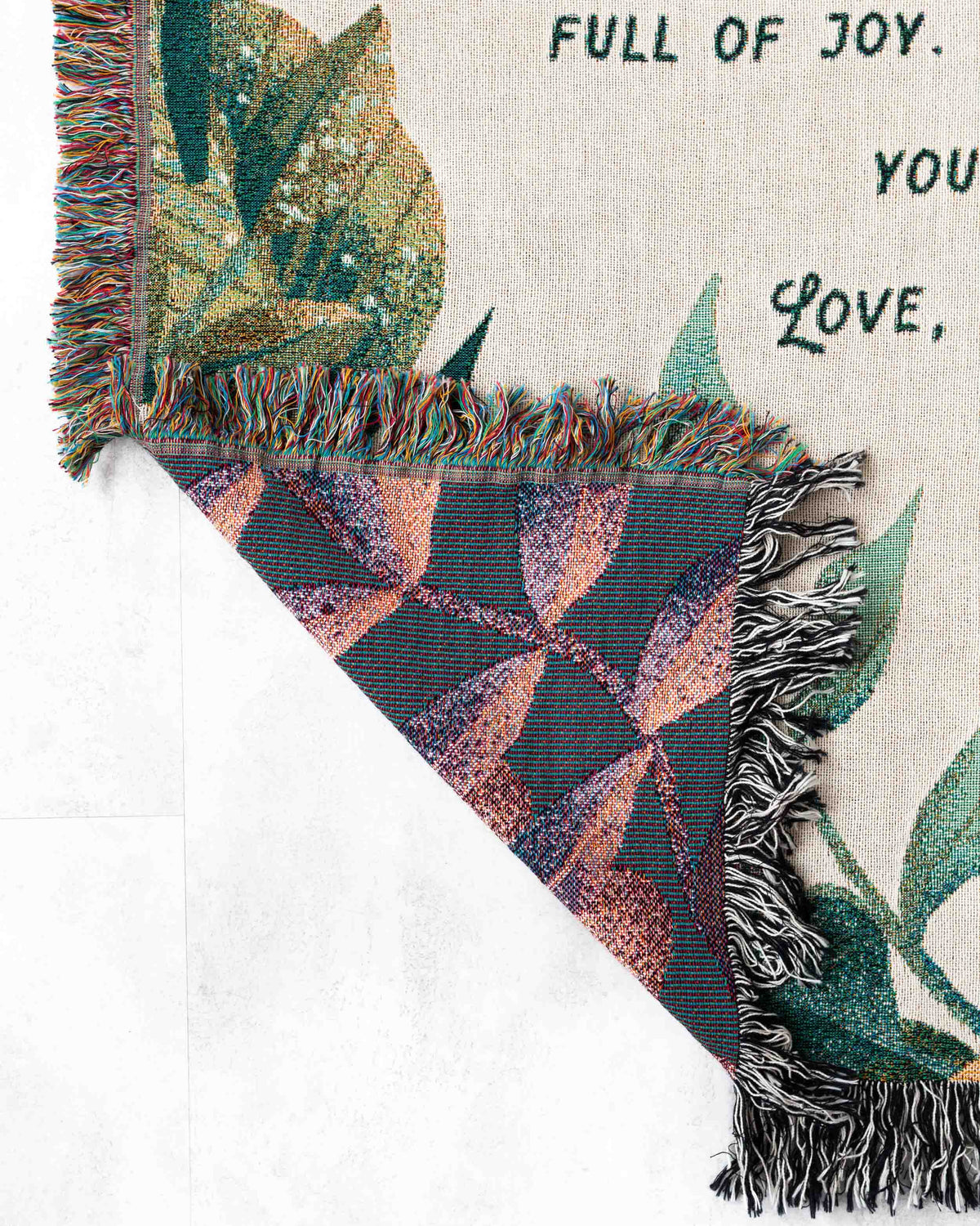 Letter Blanket: Greenery