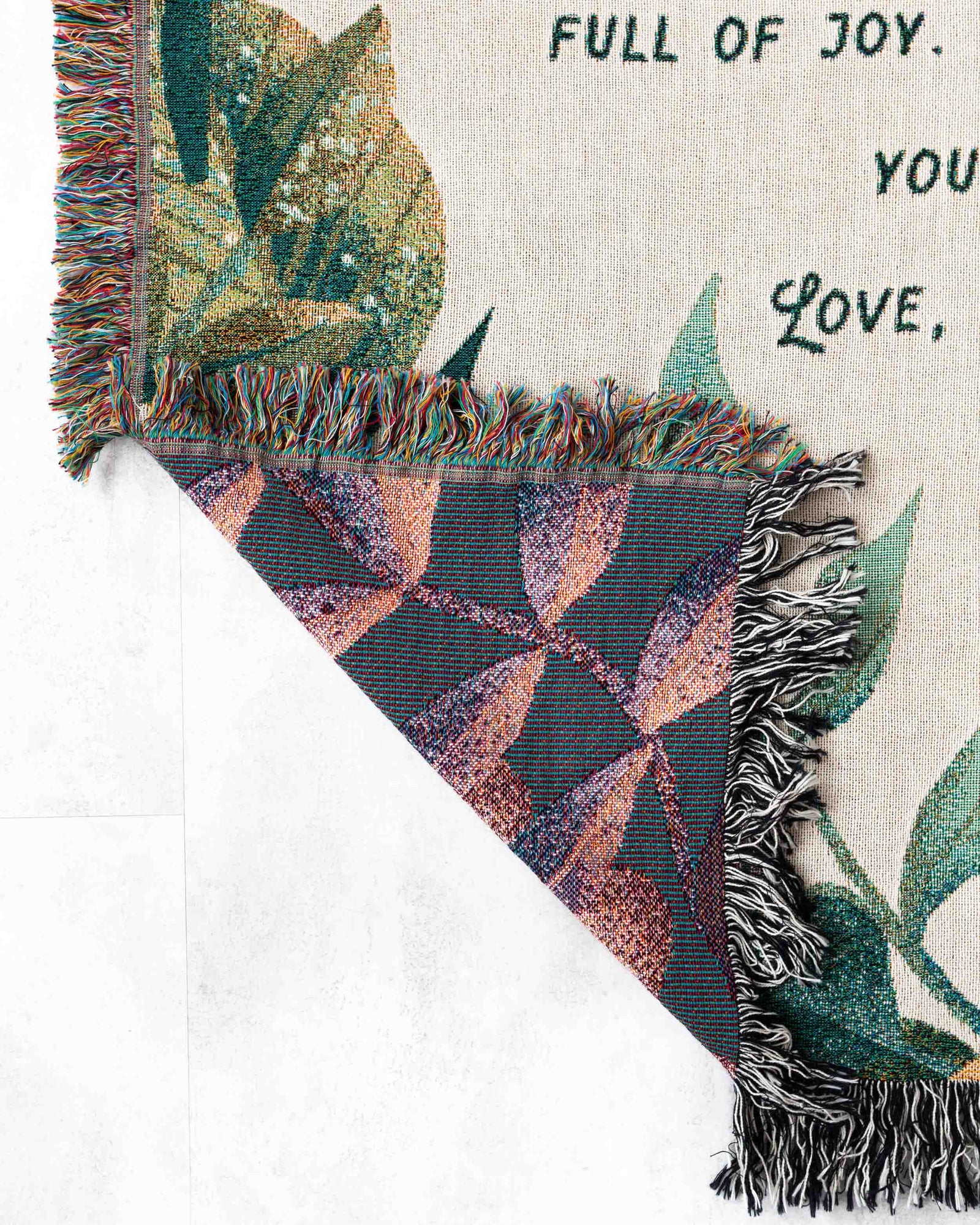 Botanical Letter Blanket
