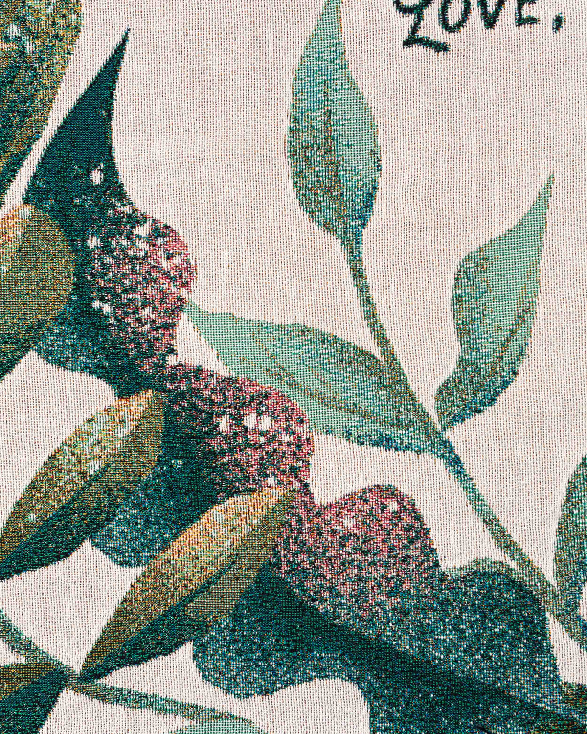 Letter Blanket: Greenery