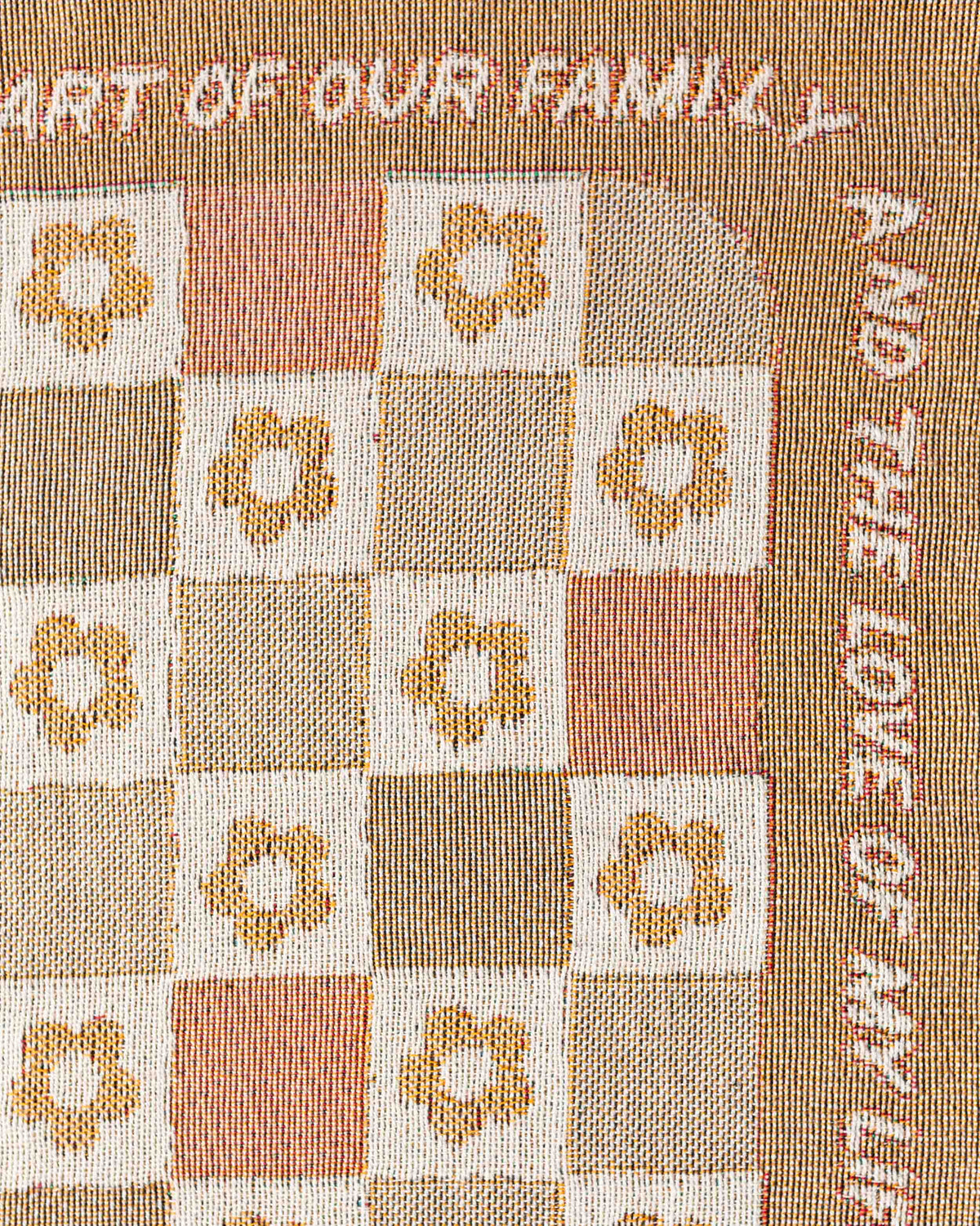 Checker Flower Message Blanket