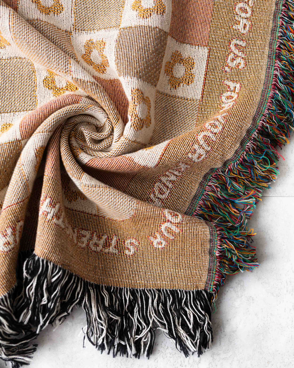 Checker Flower Message Blanket