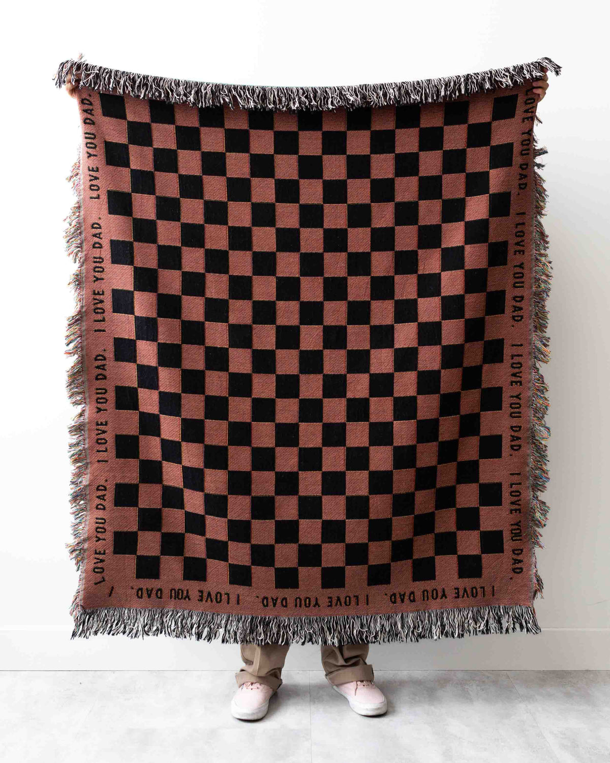 Checker Border Text Blanket