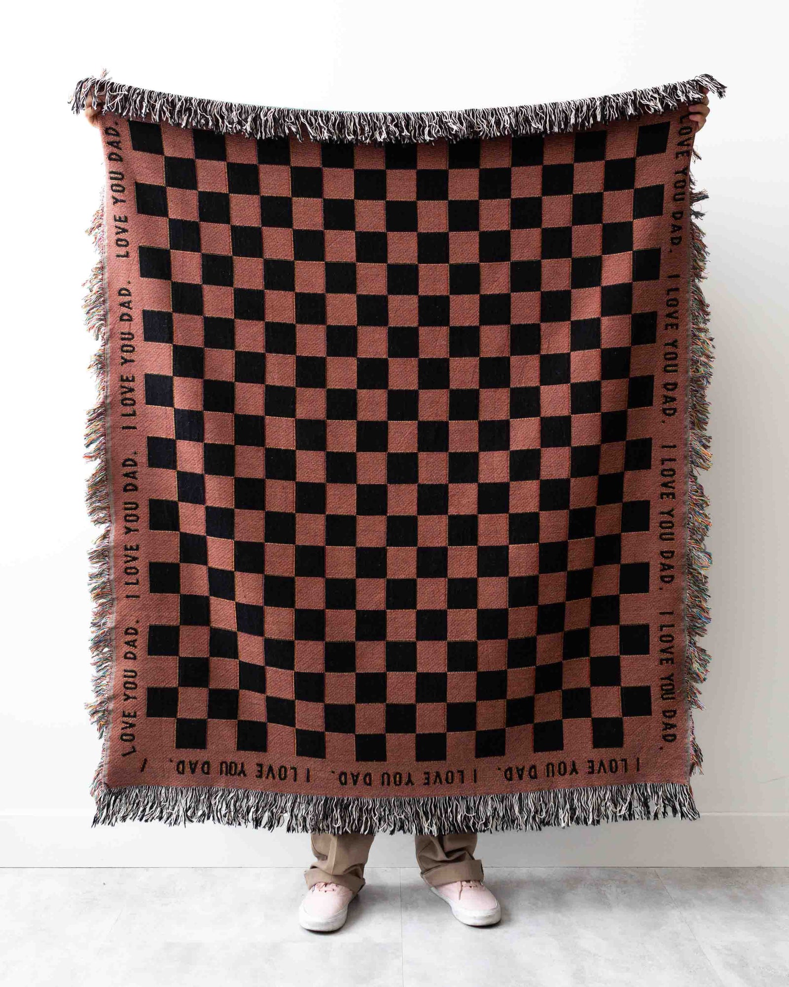 Checkerboard Custom Message Blanket
