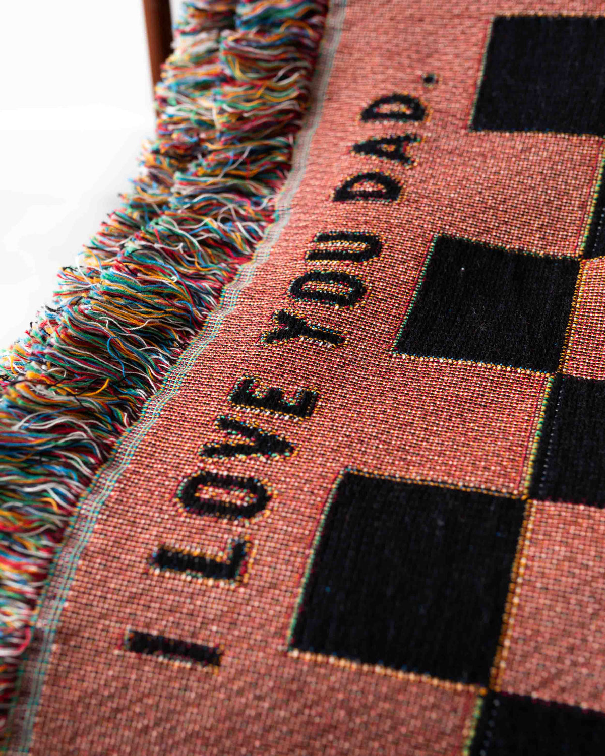 Checker Border Text Blanket