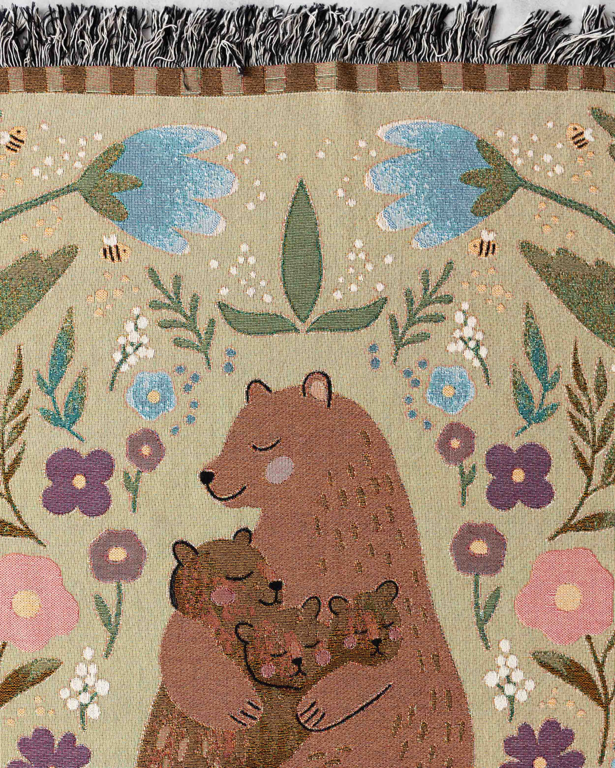Mama Bear Blanket (Beige)