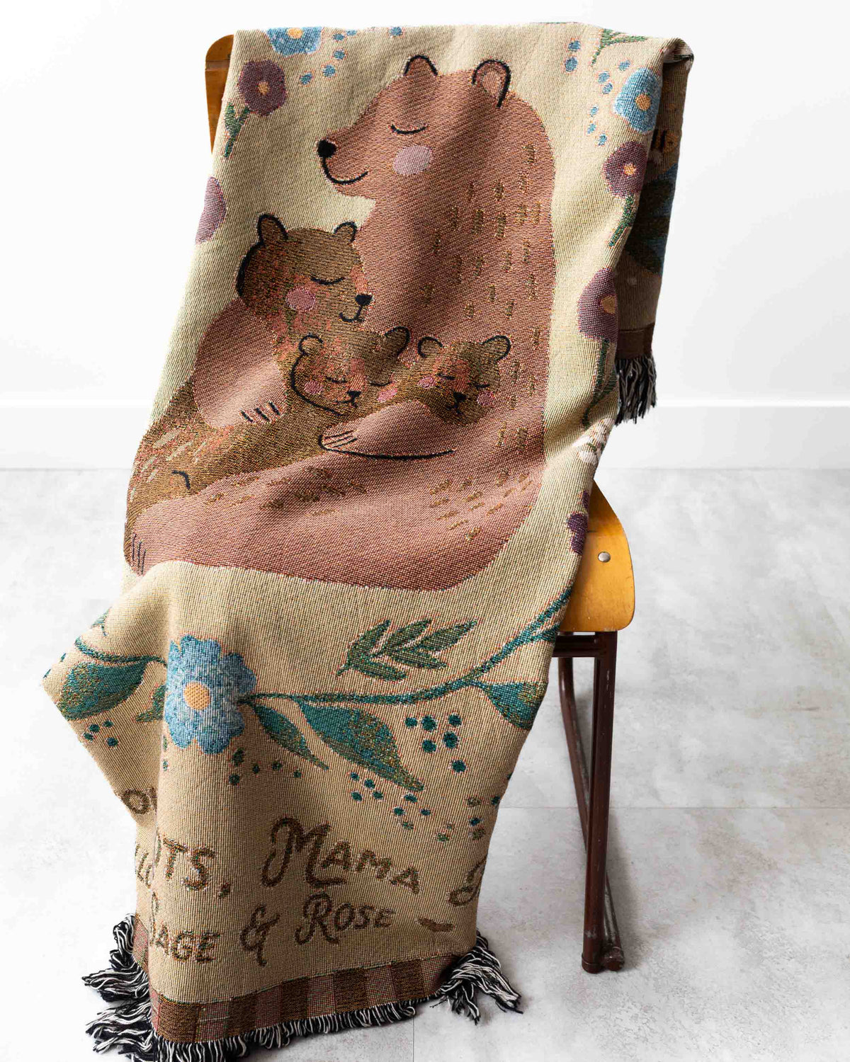 Mama Bear Blanket (Beige)