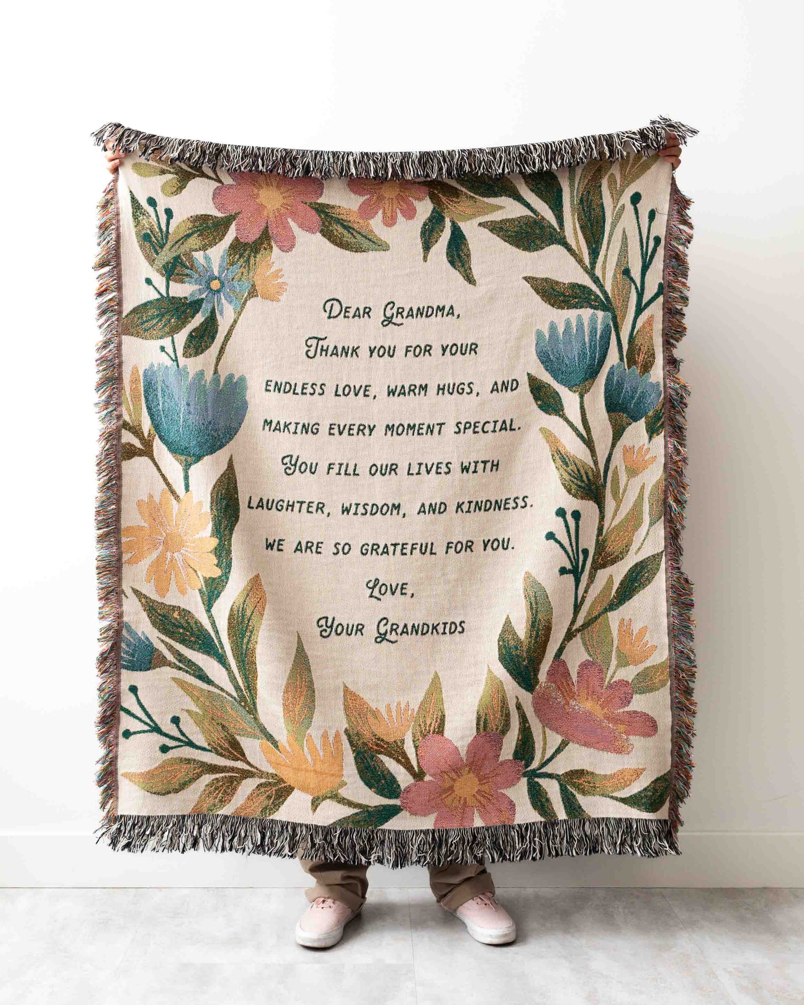 Floral Letter Blanket