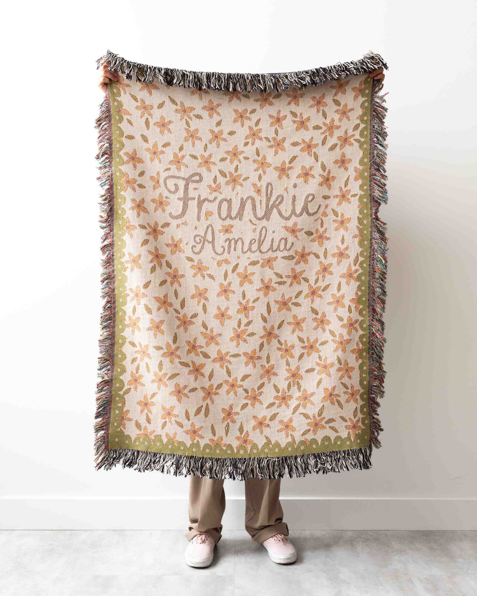Floral Name Blanket