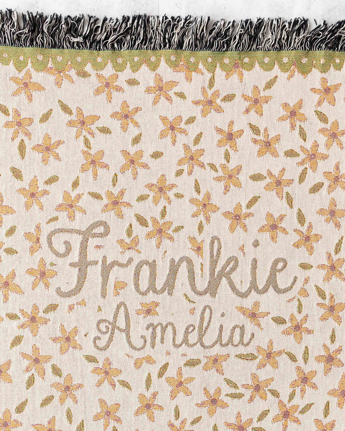 Floral Name Blanket