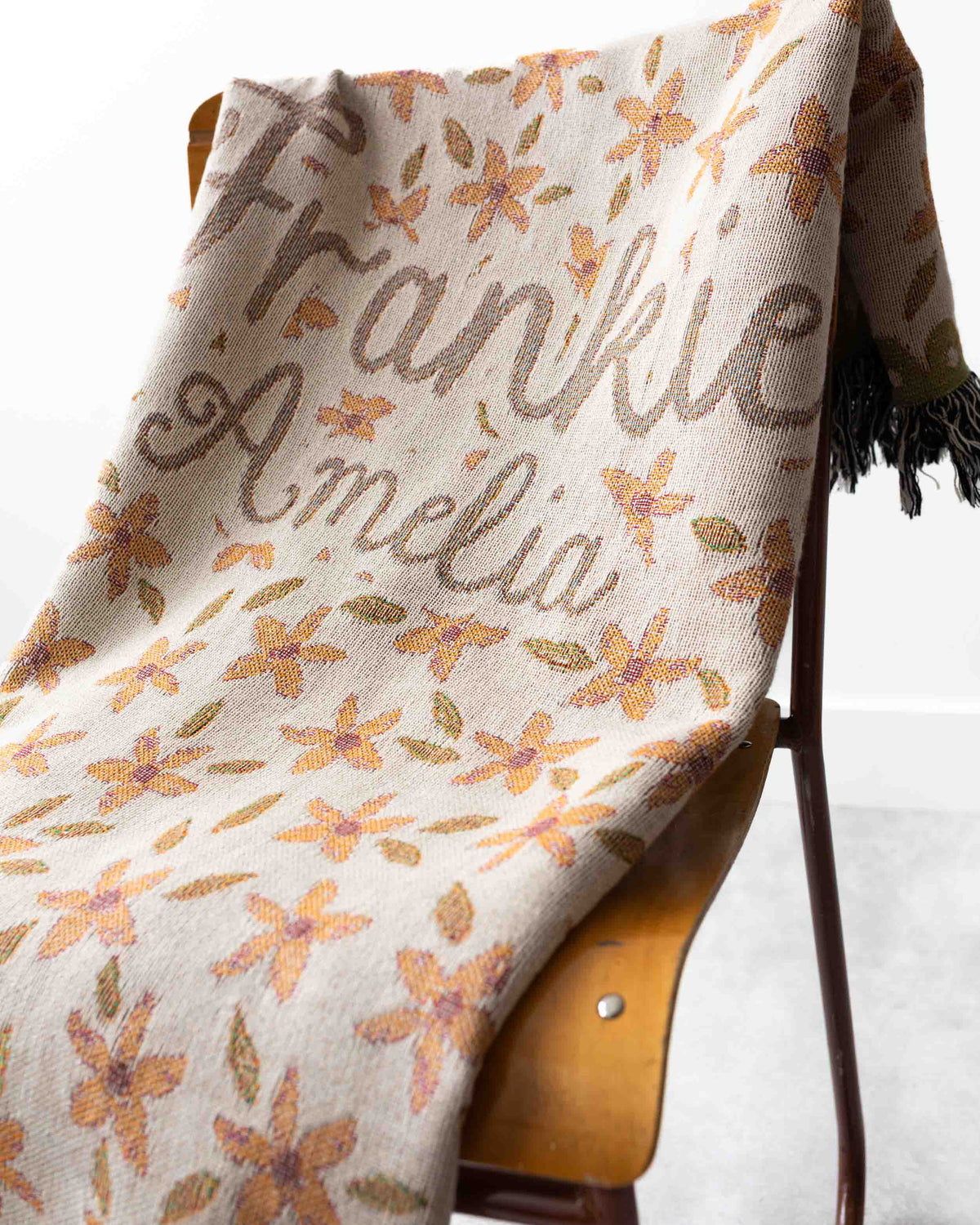 Floral Name Blanket