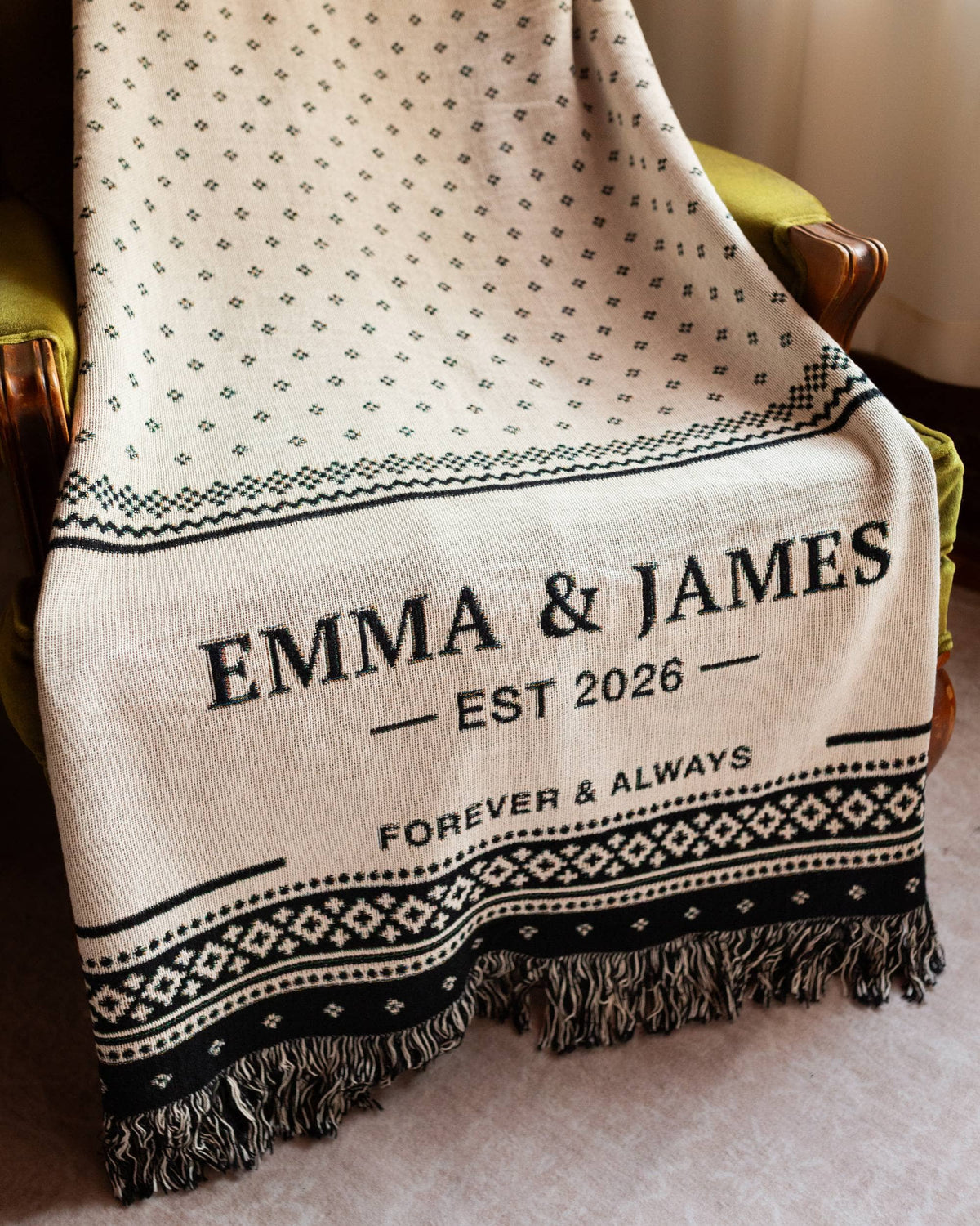 Couples Name Blanket