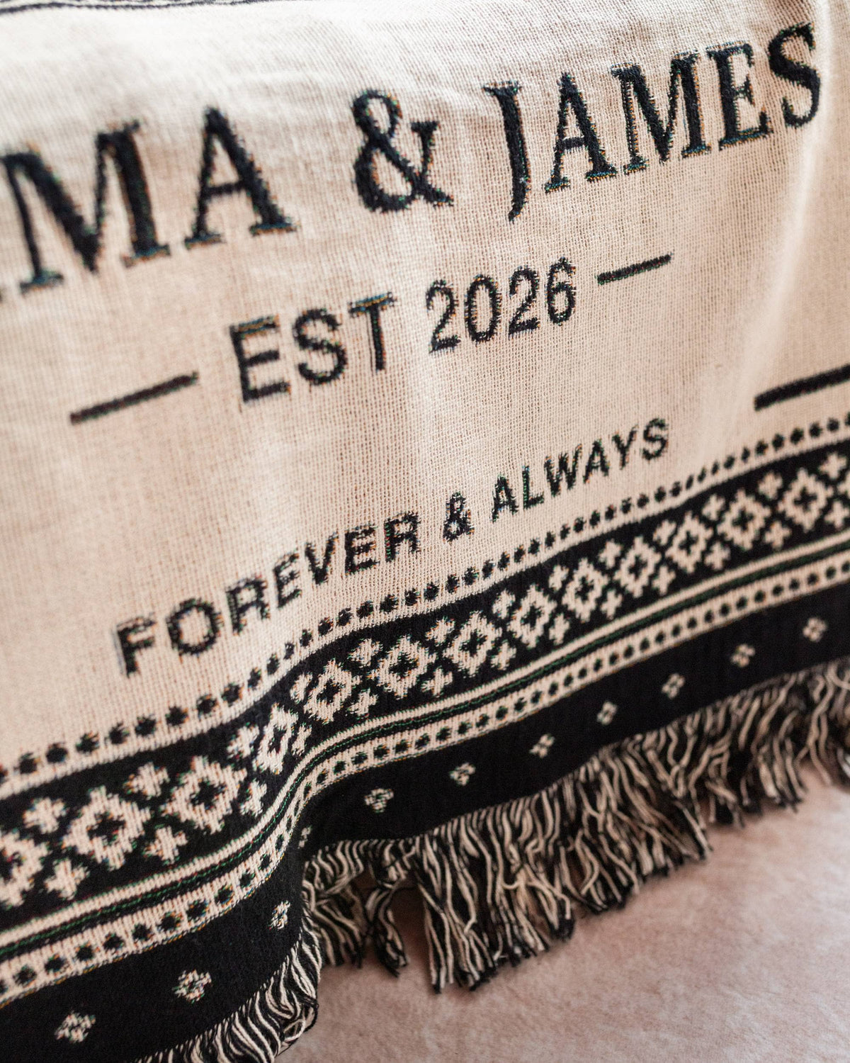Couples Name Blanket