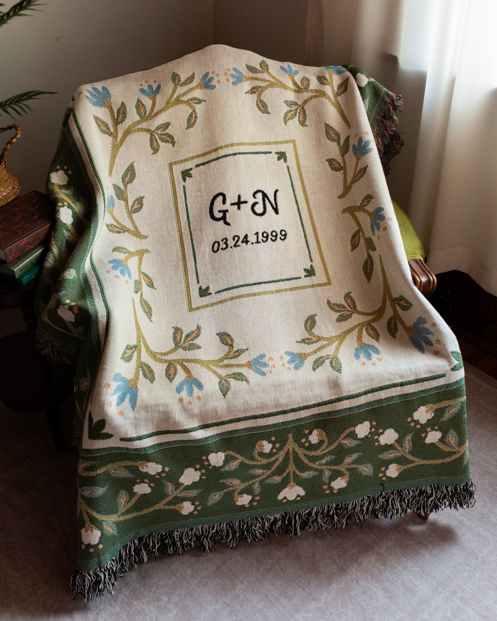 Floral Anniversary Blanket