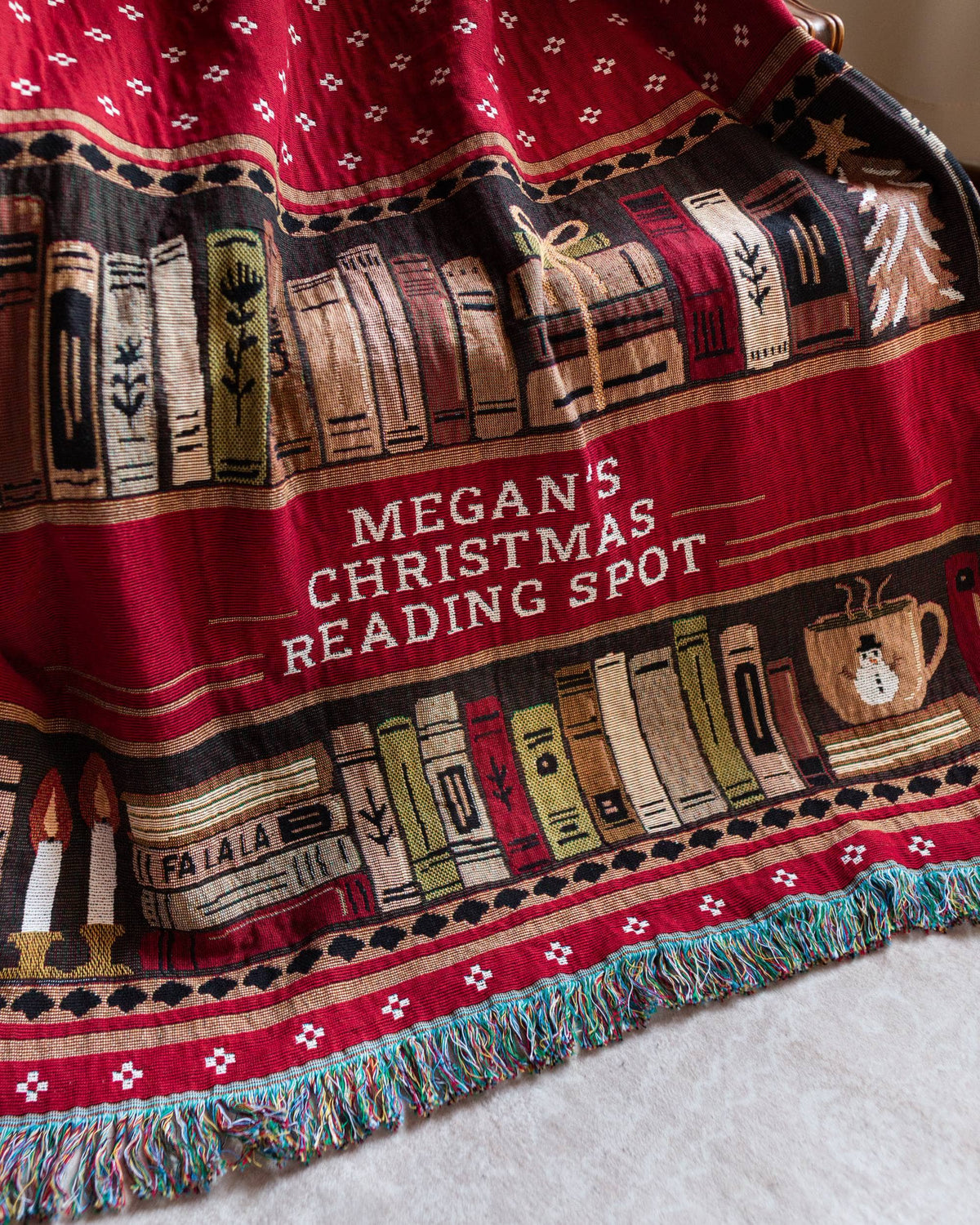 Christmas Books Blanket