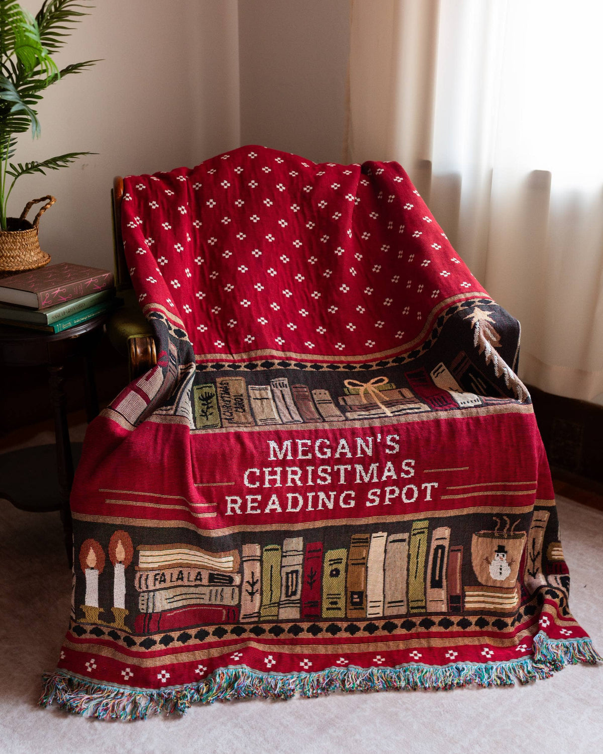 Christmas Books Blanket