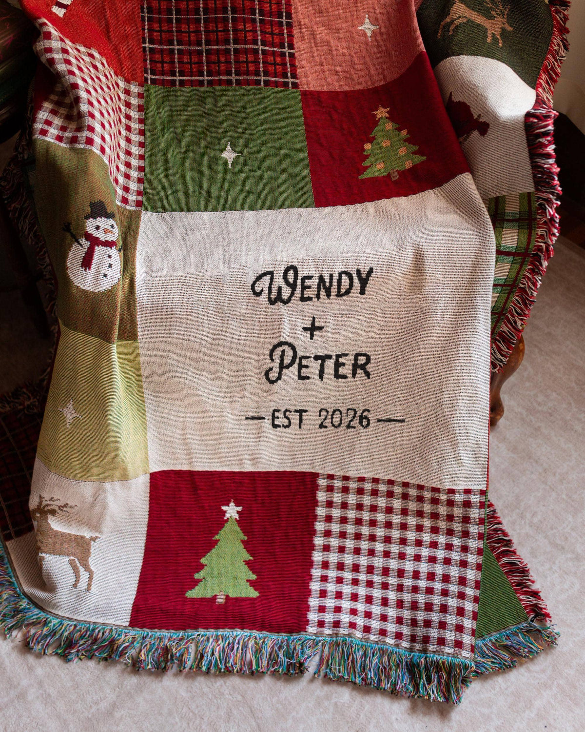 Christmas Patchwork Blanket