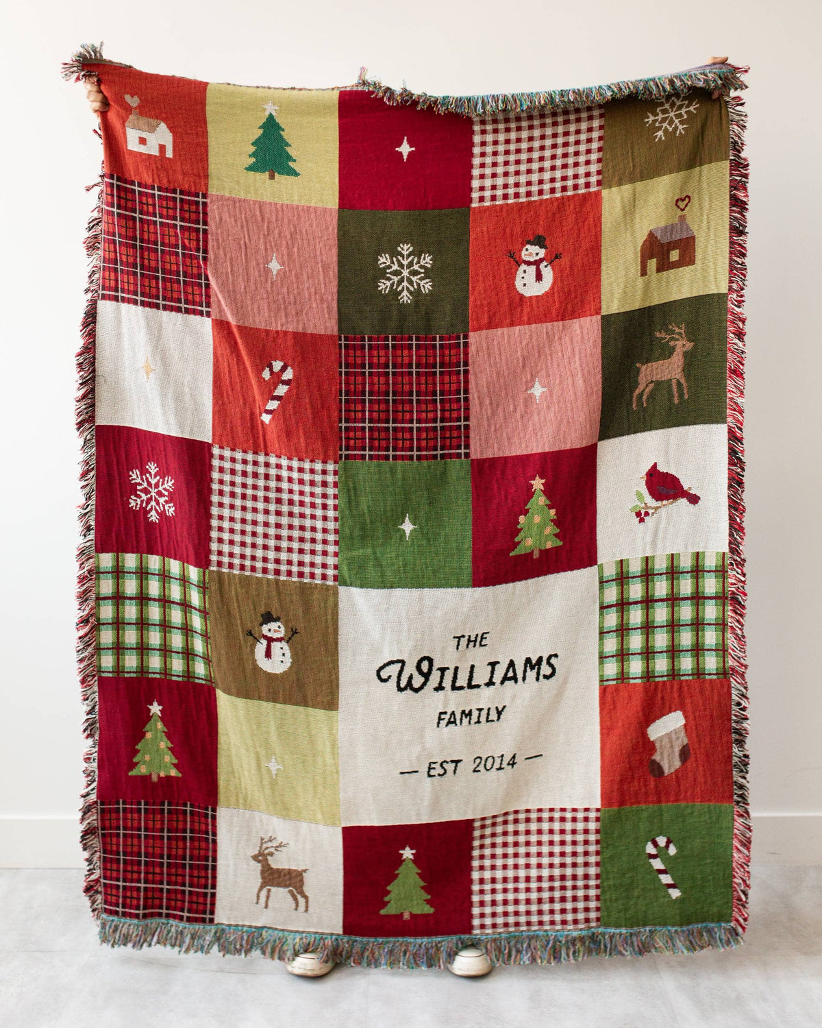 Christmas Patchwork Blanket