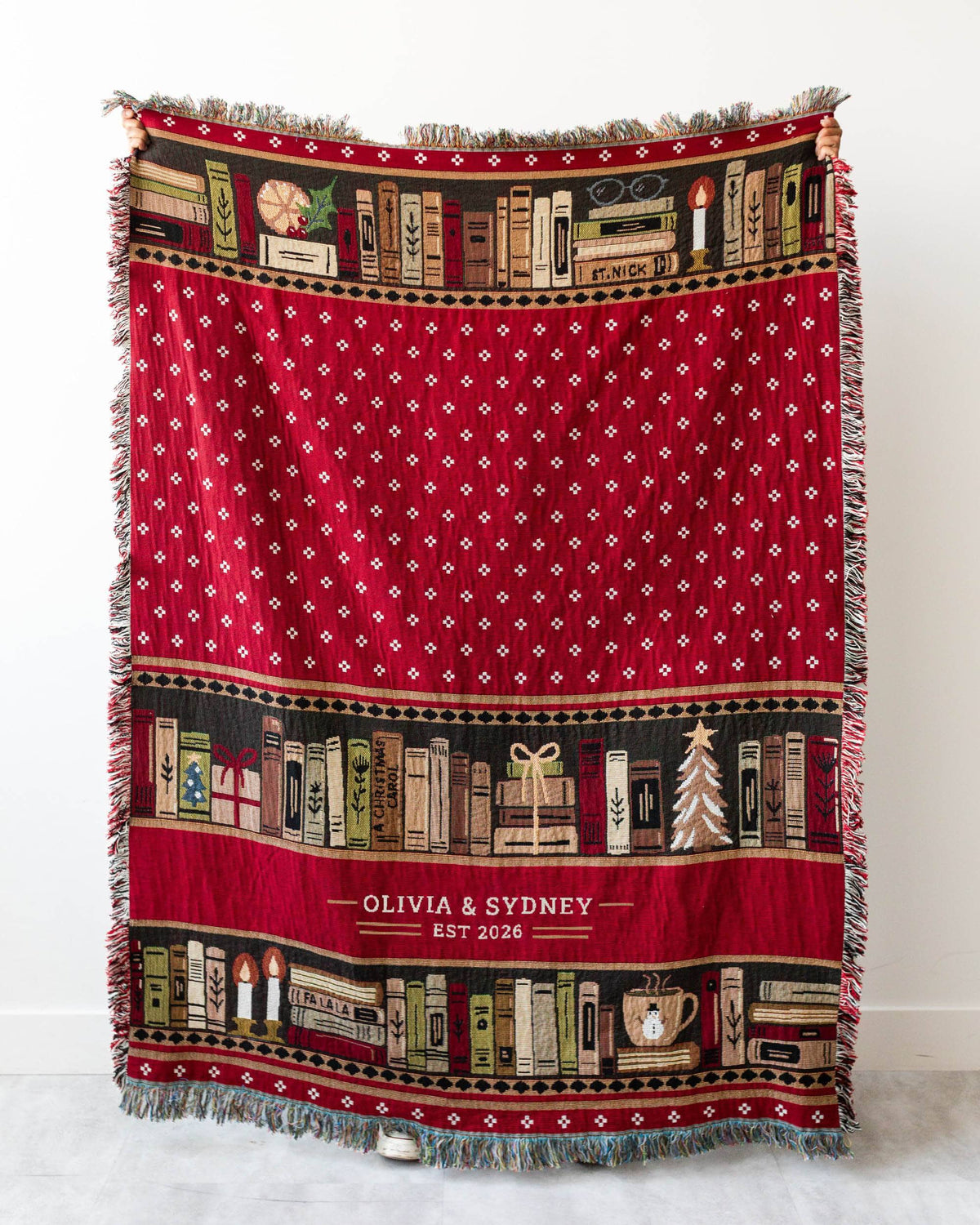 Christmas Books Blanket