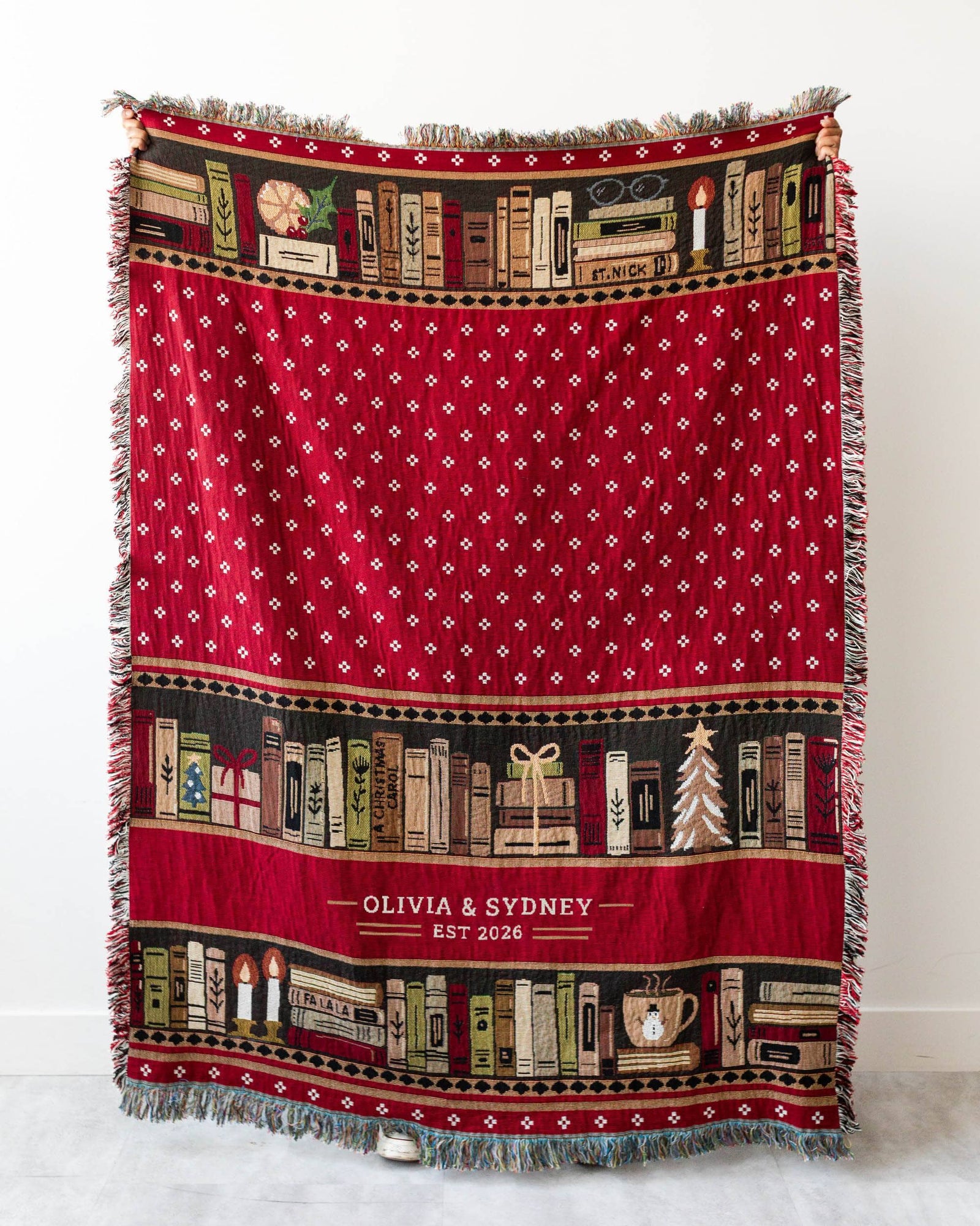 Christmas Books Blanket