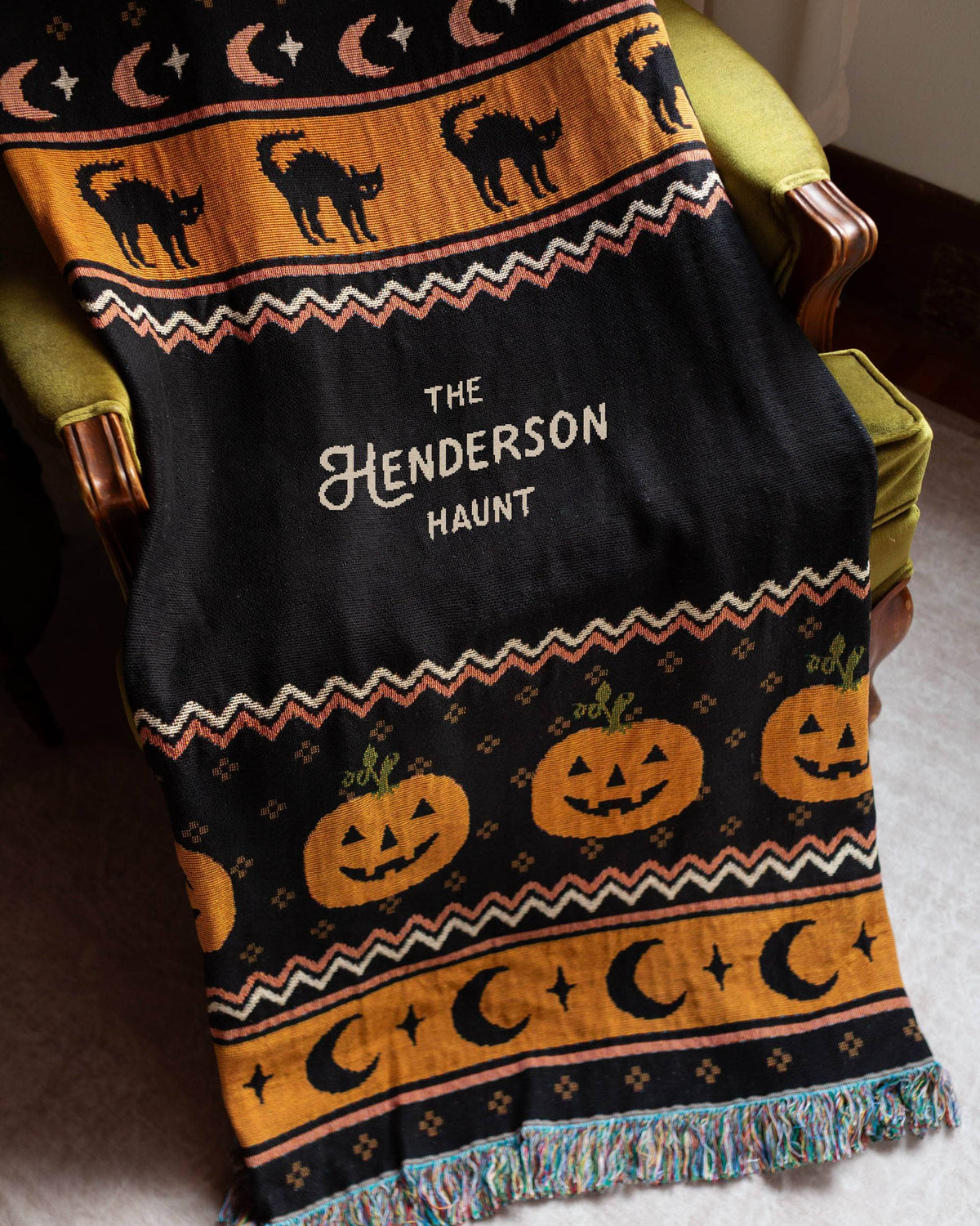 Halloween Night Woven Blanket
