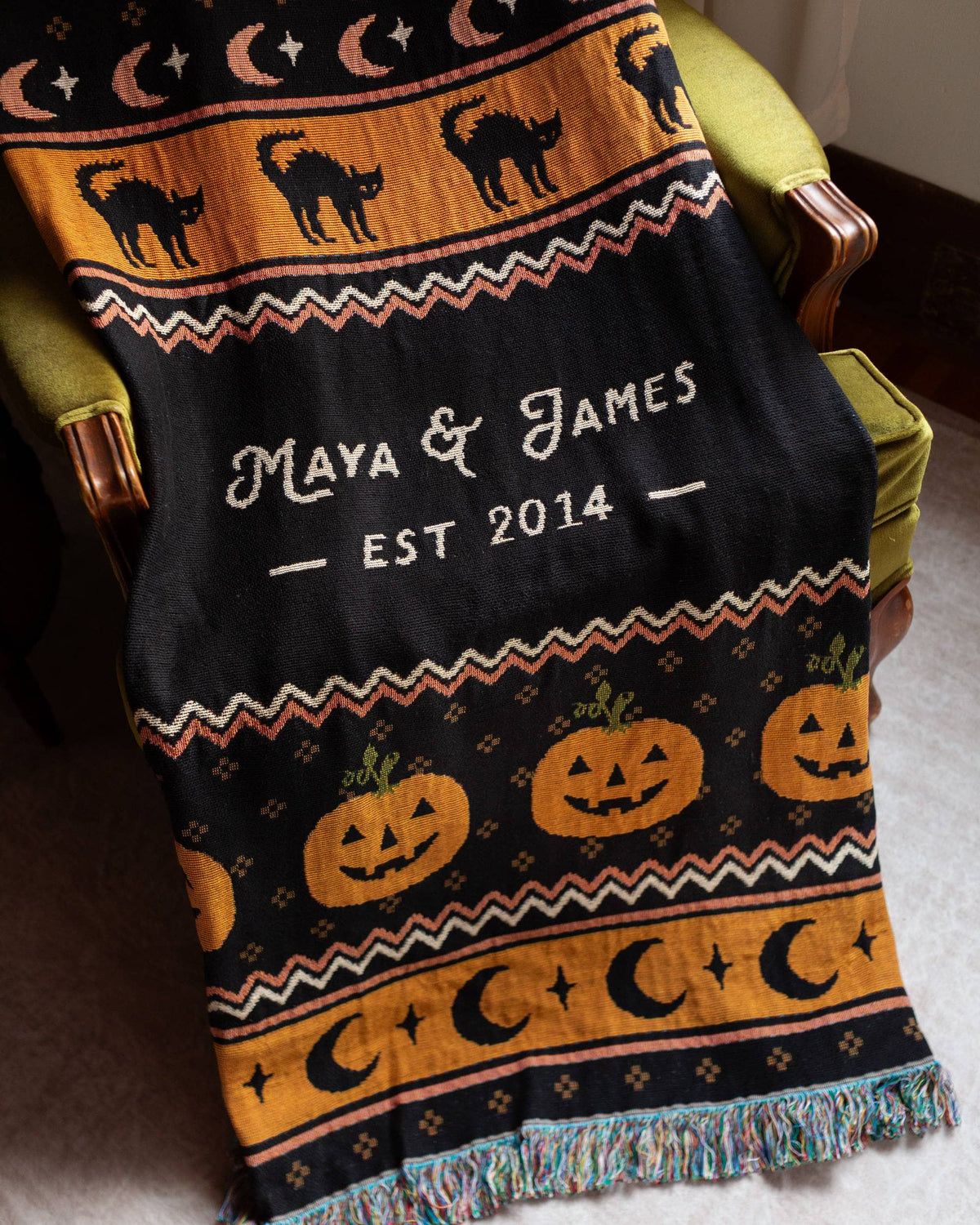Halloween Night Woven Blanket