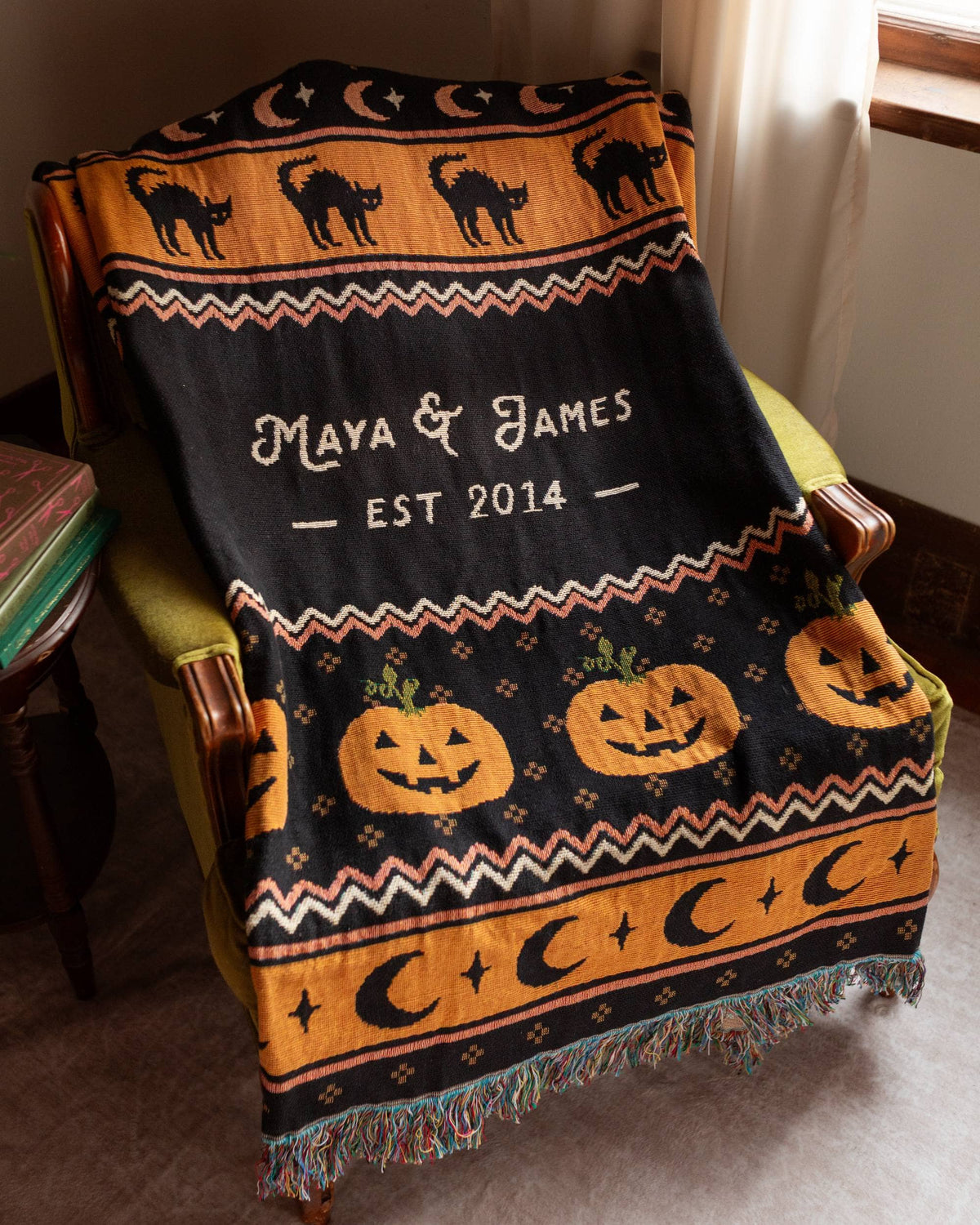 Halloween Night Woven Blanket