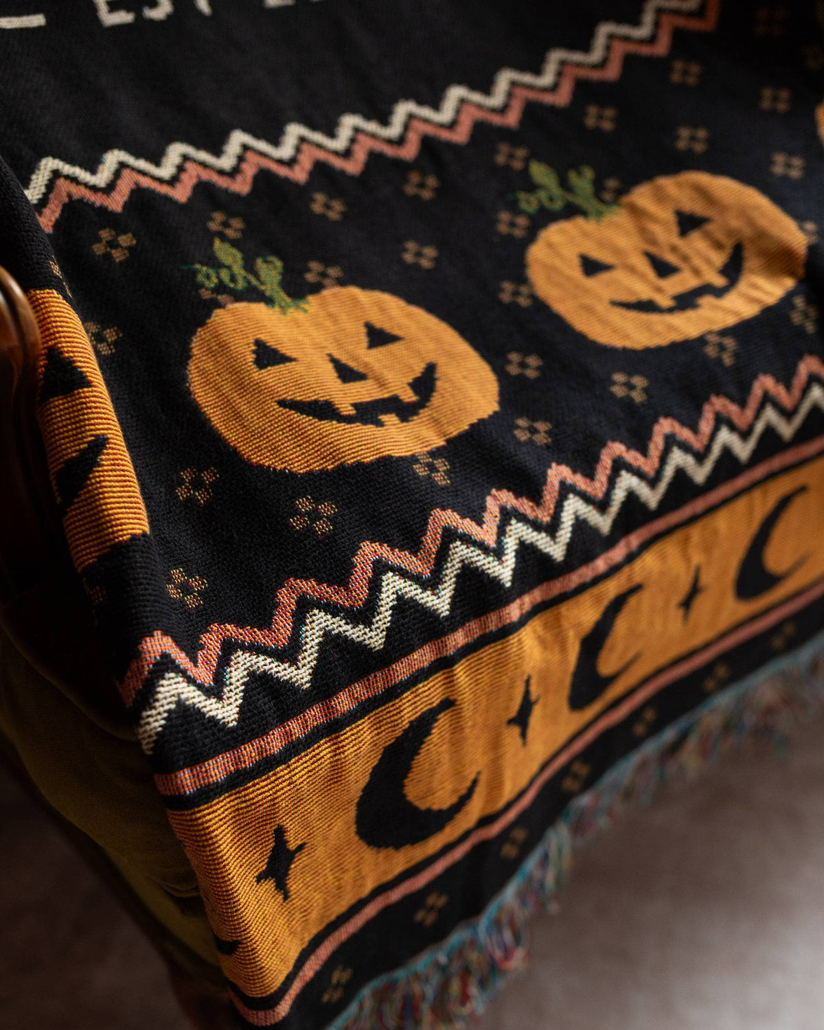Halloween Night Woven Blanket