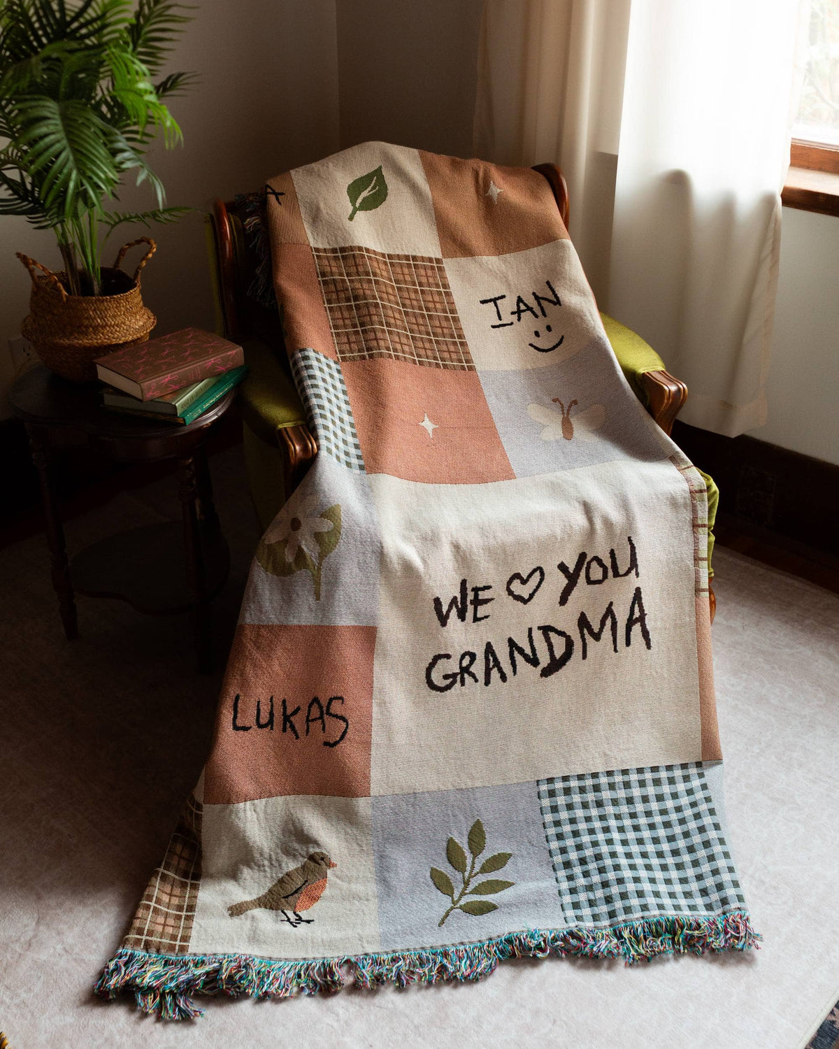 Handwriting Family Blanket