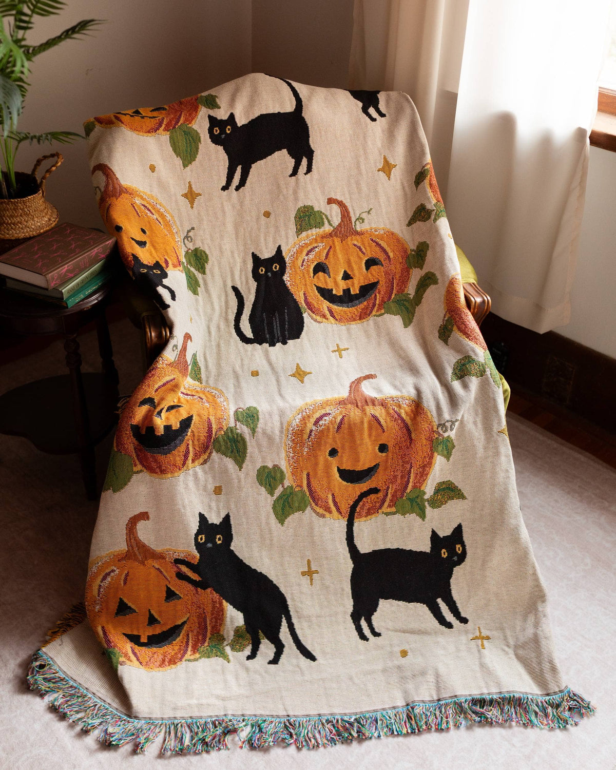 Pumpkin Cat Blanket