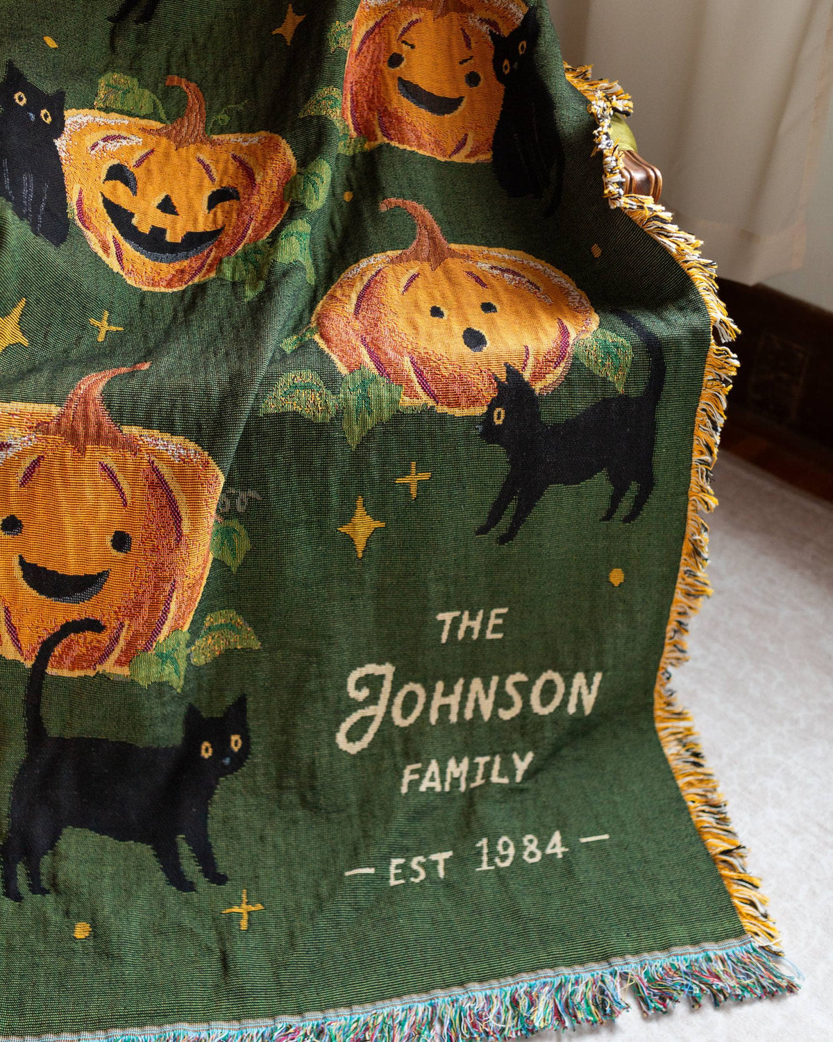 Pumpkin Cat Blanket