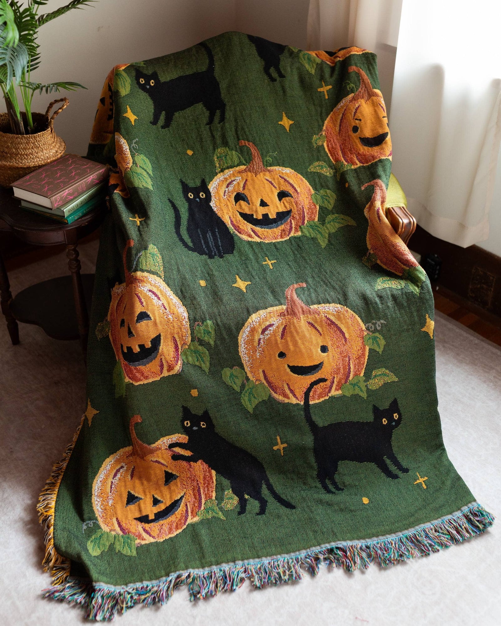 Pumpkin Cat Blanket