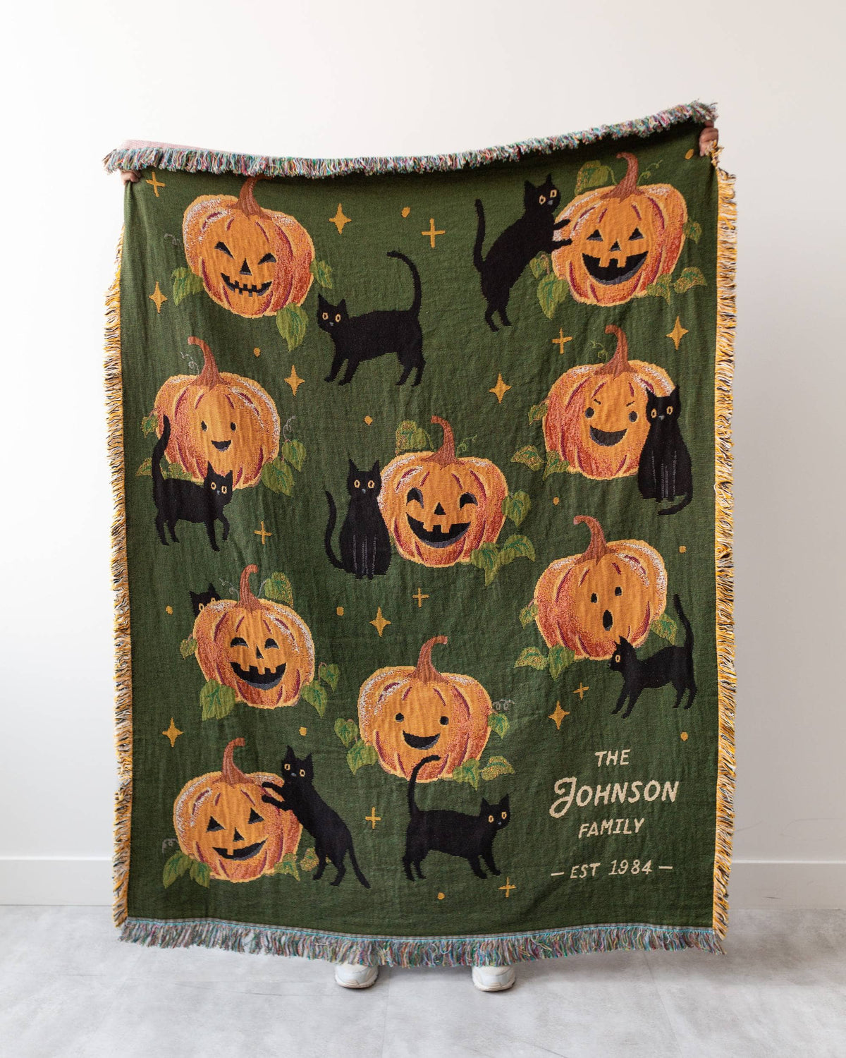 Pumpkin Cat Blanket