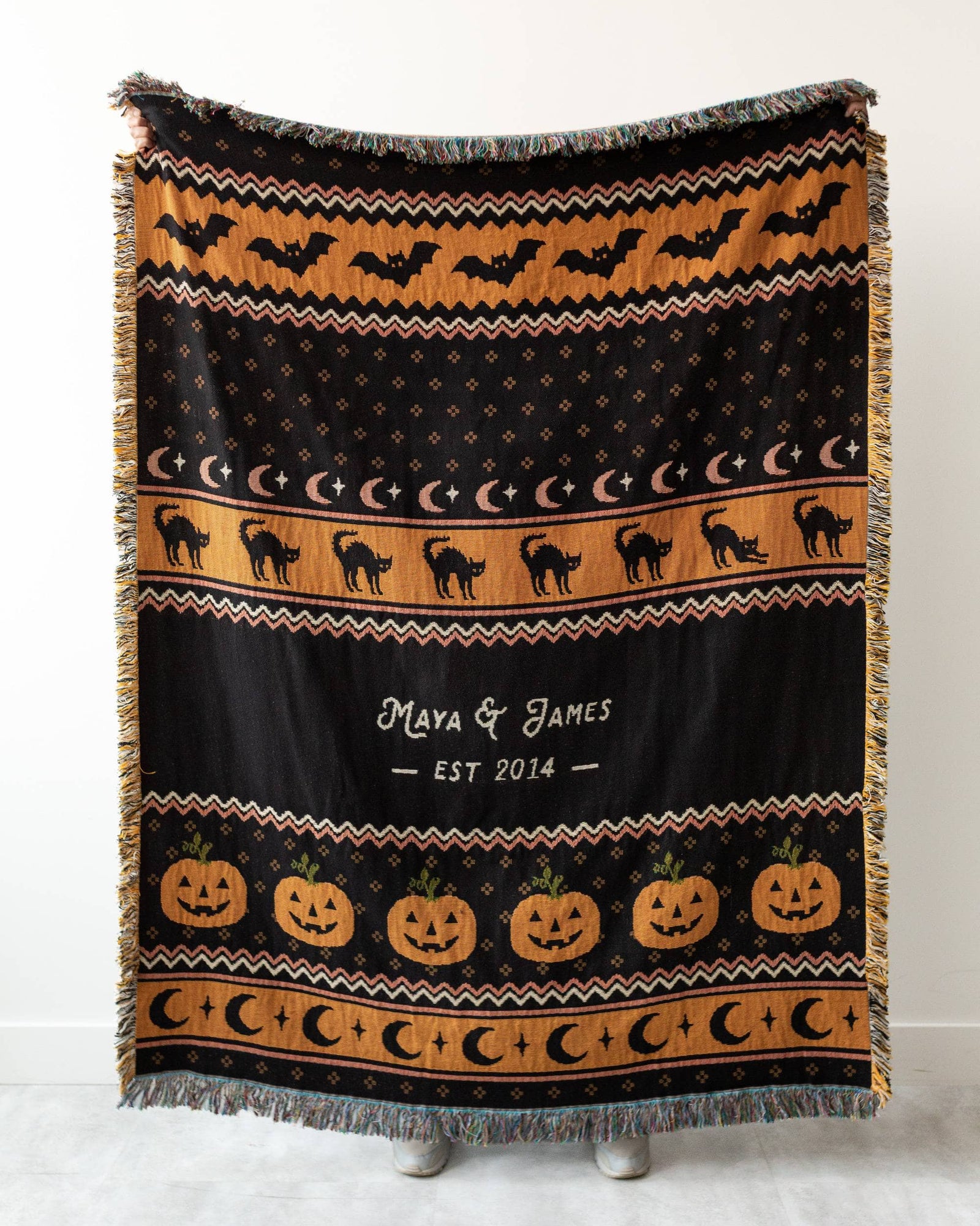 Halloween Night Woven Blanket