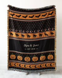 Halloween Night Woven Blanket