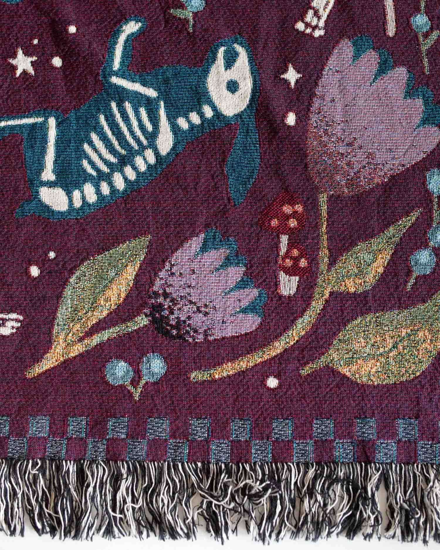 Magic Bones Blanket (Purple)