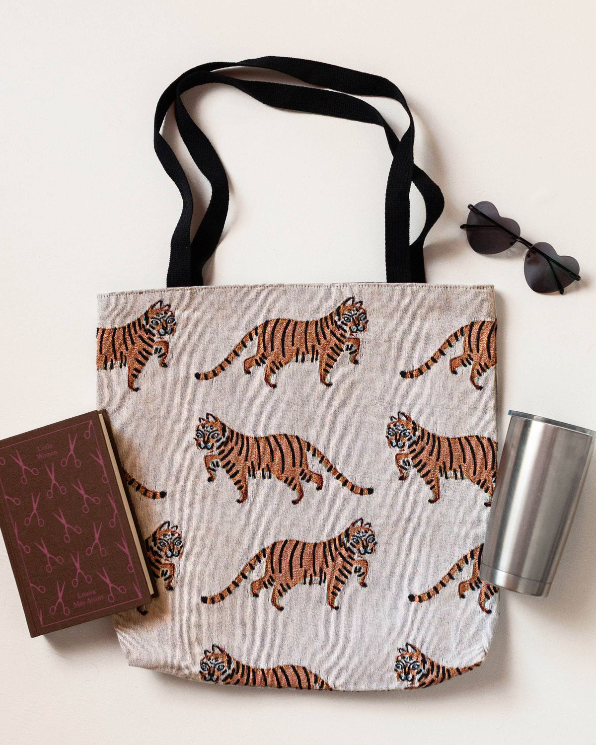 Tiger Woven Tote Bag