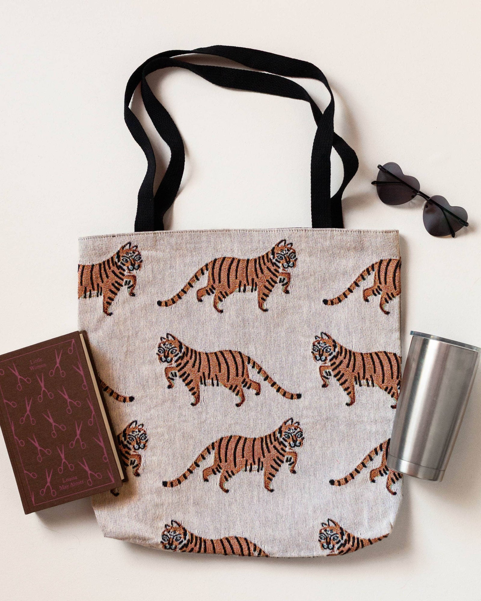 Tiger Woven Tote Bag