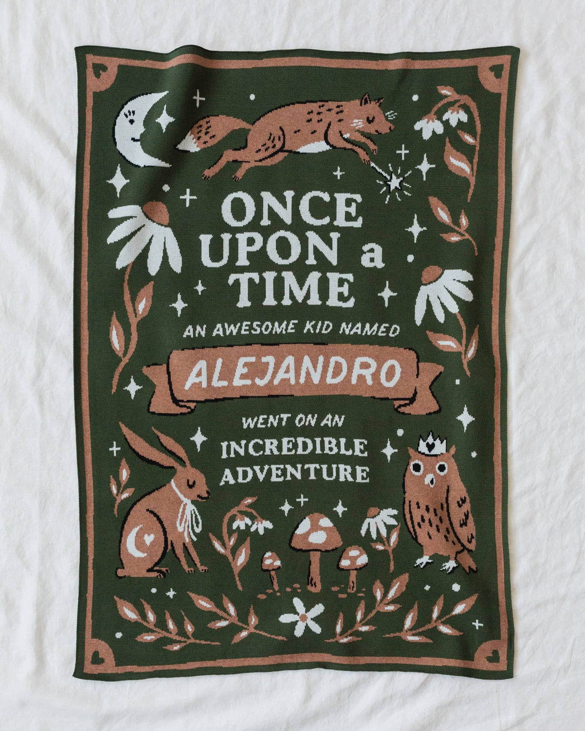 Storybook Woodland Knit Blanket