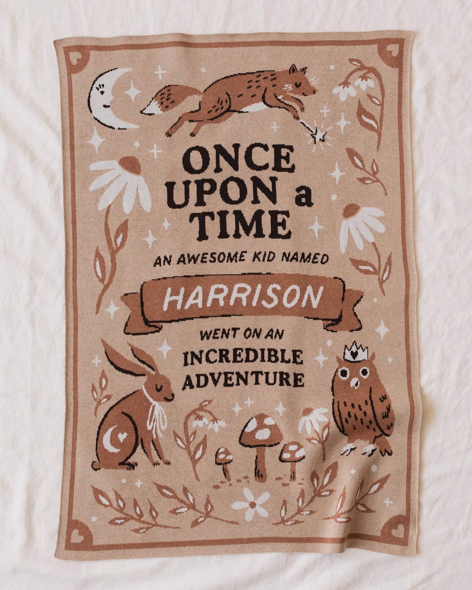 Storybook Woodland Knit Blanket